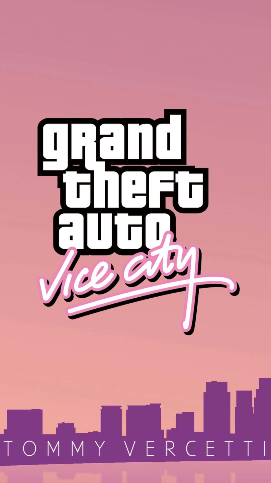 Gta Vc Pink Purple Artwork Background