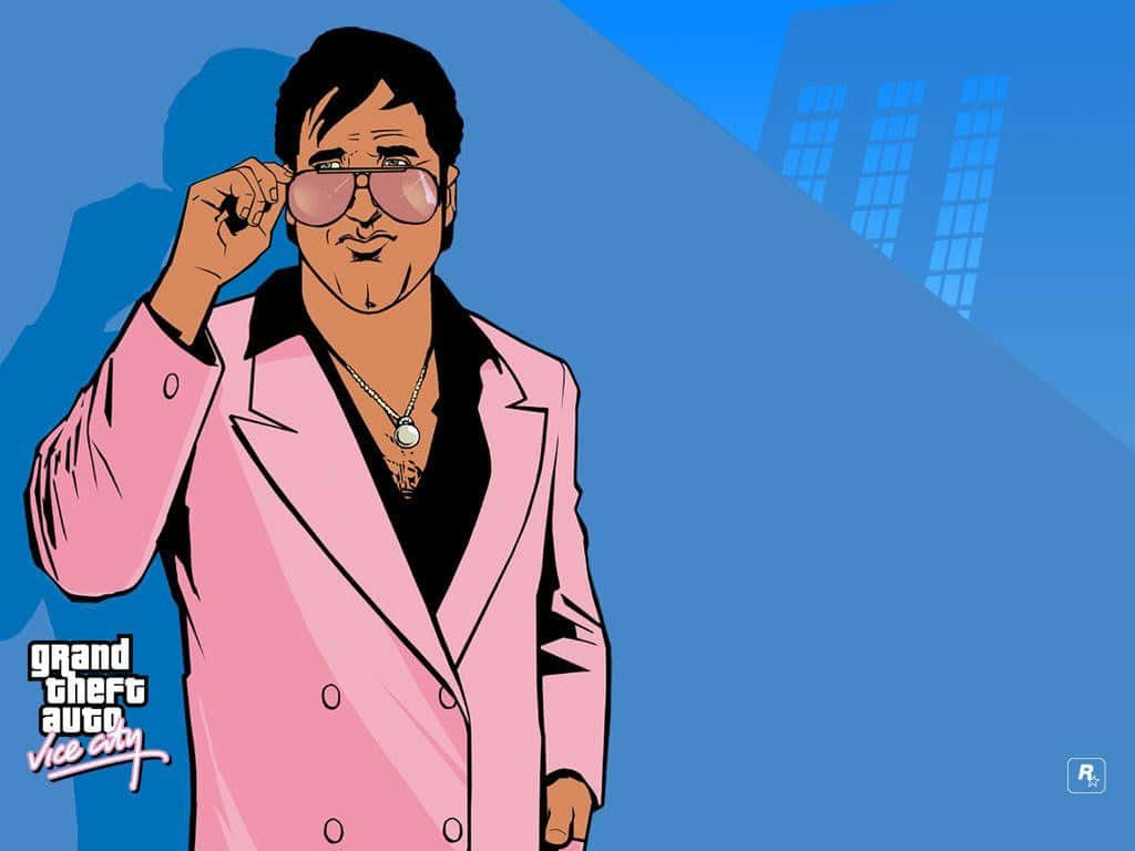 Gta Vc Sonny Forelli Blue Background