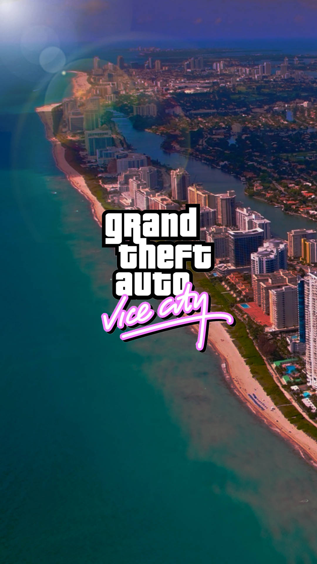 Gta Vice City Video Game Landscape Background