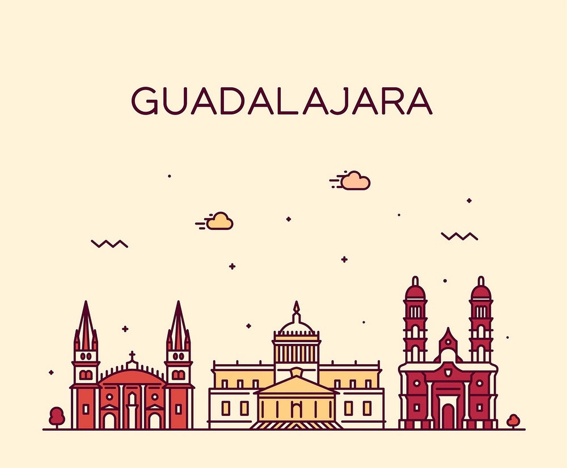 Guadalajara Digital Art Background