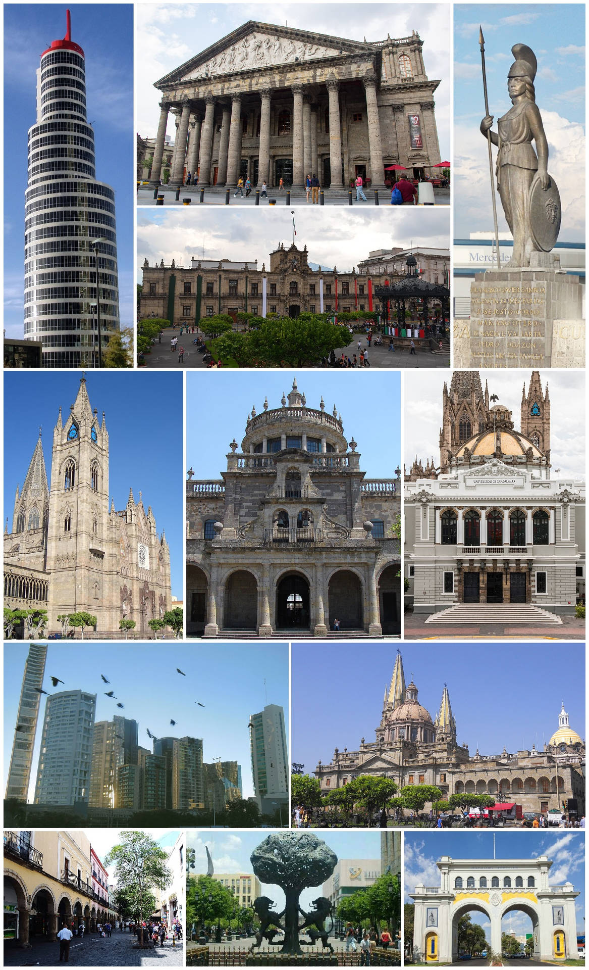 Guadalajara Photo Collage Background