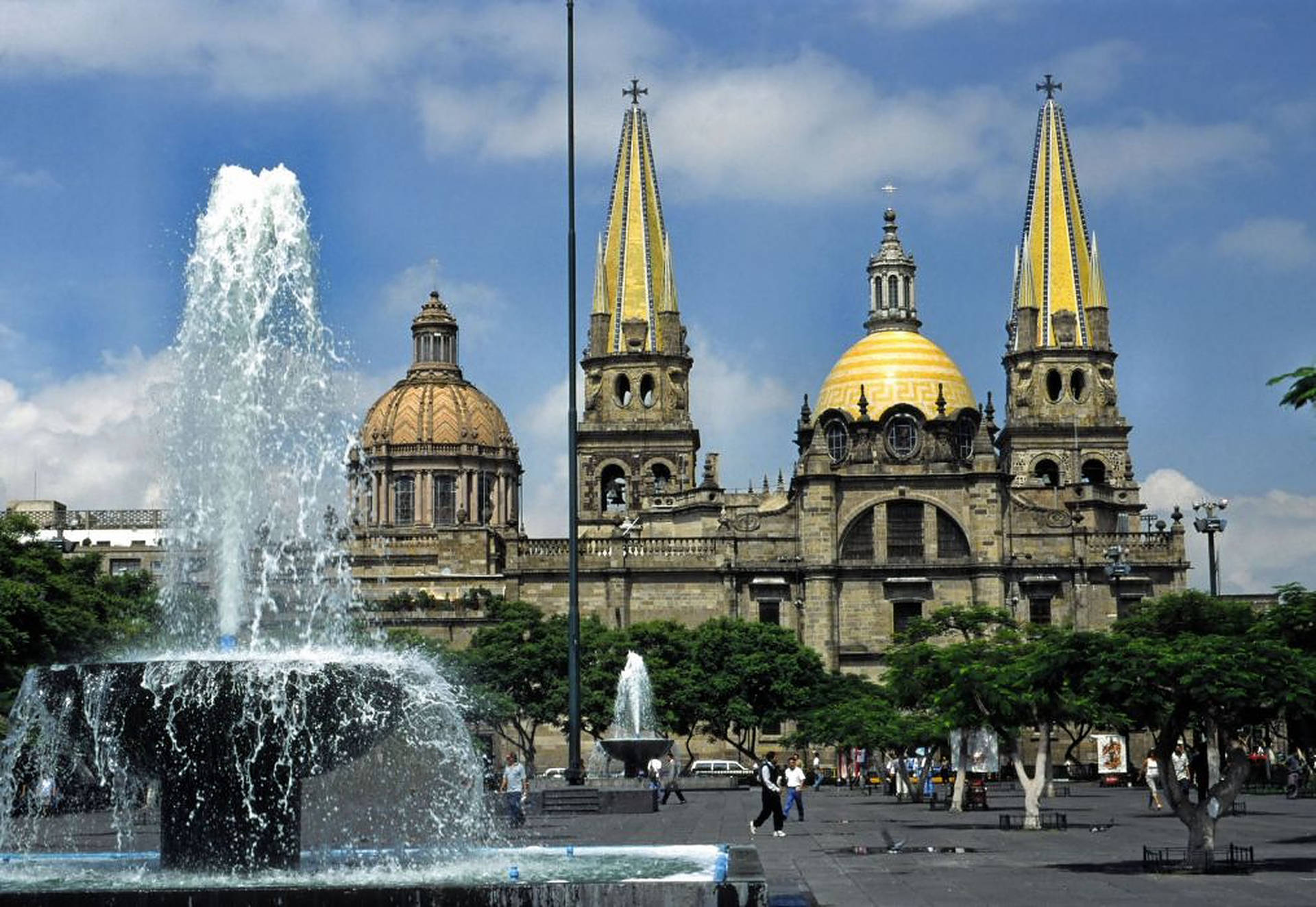 Guadalajara Yellow Dome Background