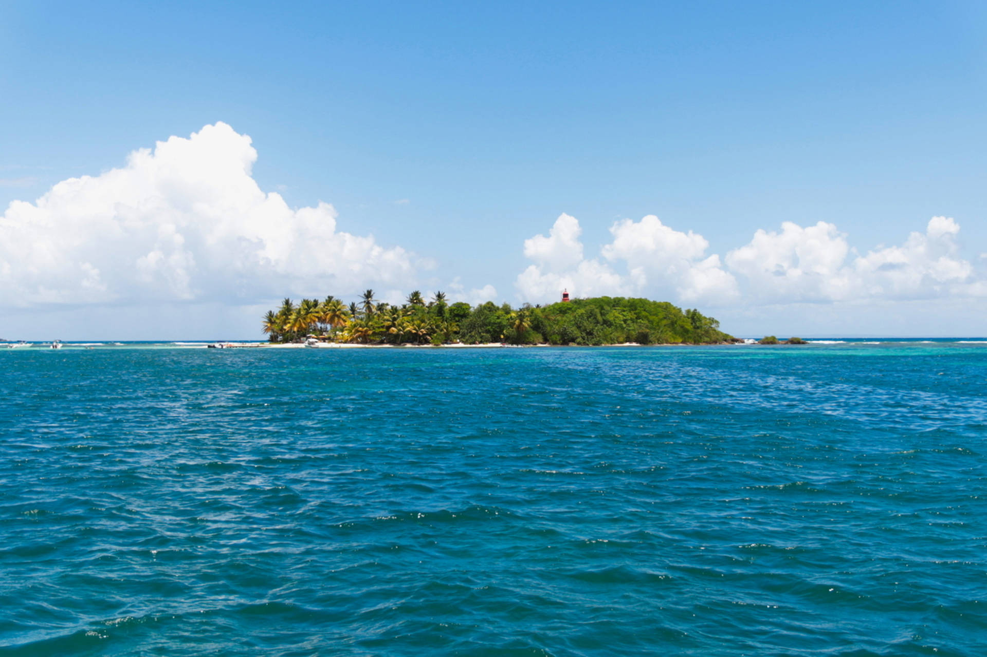 Guadeloupe Lone Island Background