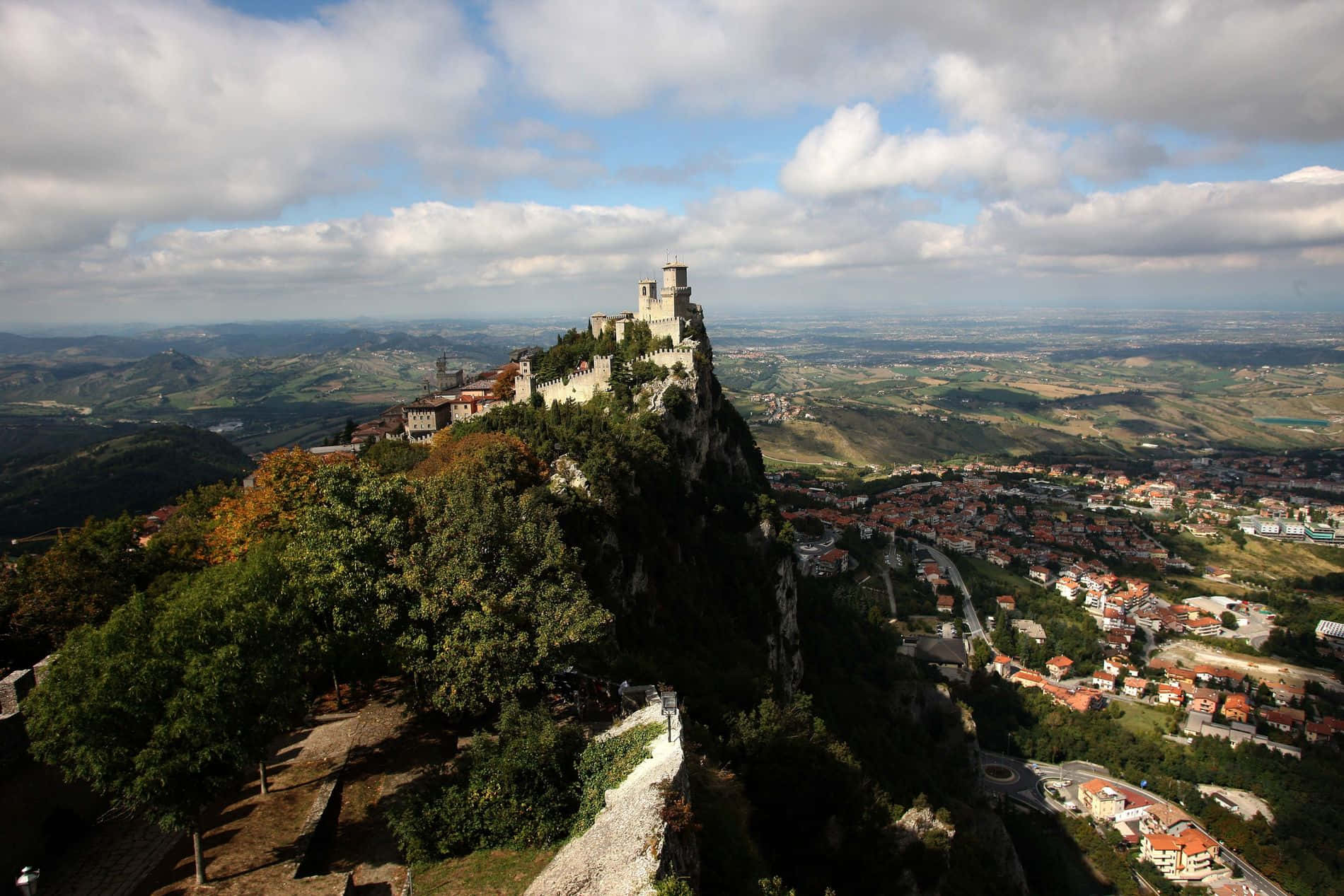Guaita Tower At Mountain Peak