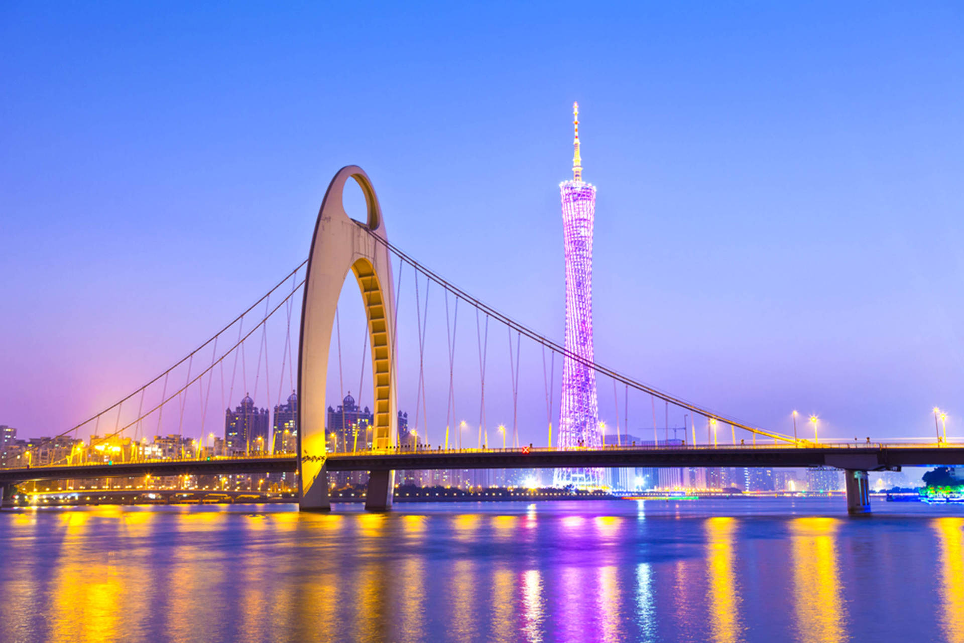 Guangzhou Liede Bridge Background