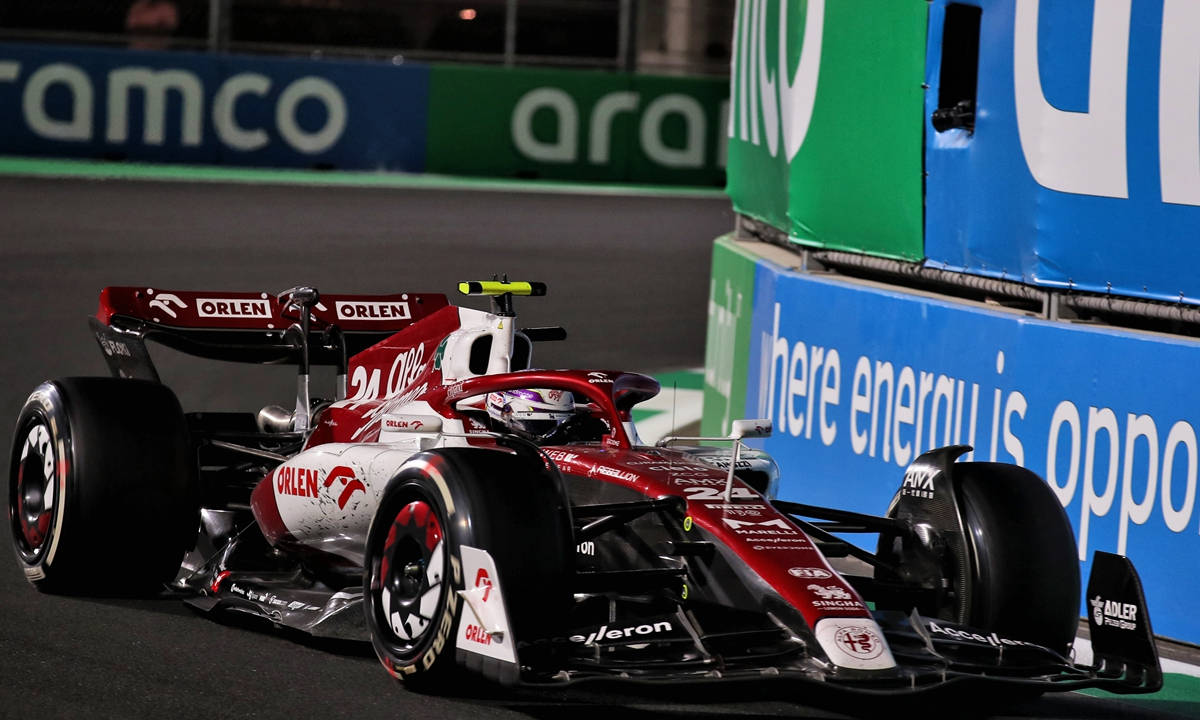 Guanyu Zhou In F1 Saudi Arabian Grand Prix