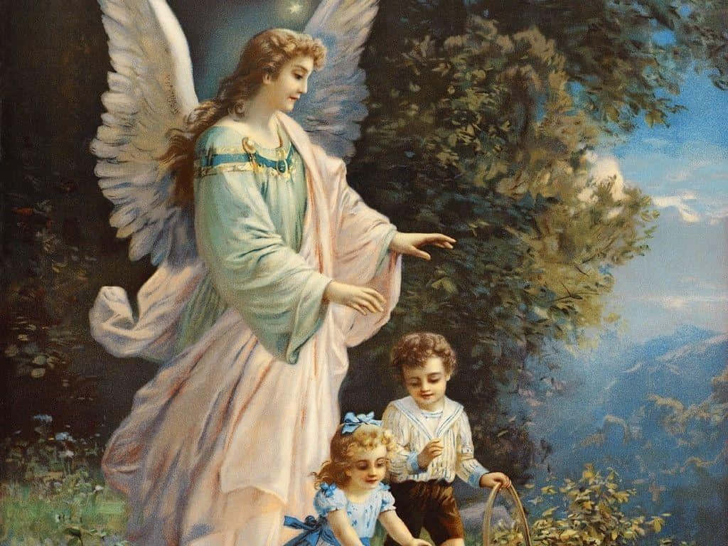 Guardian Angels And Children Background