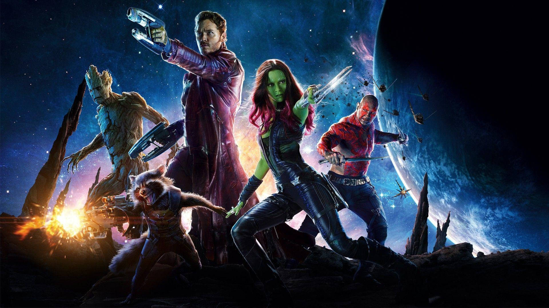 Guardians Of The Galaxy In Space Background