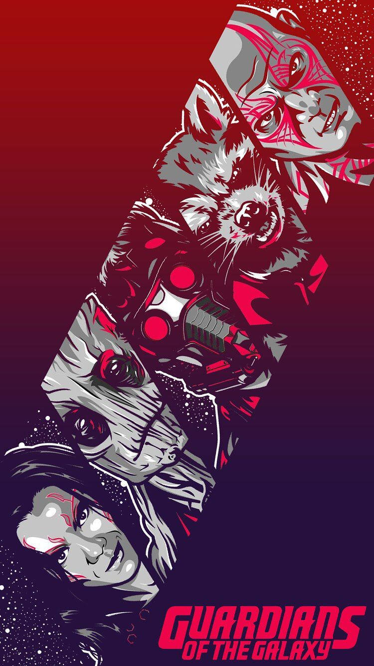 Guardians Of The Galaxy Mobile Art Background