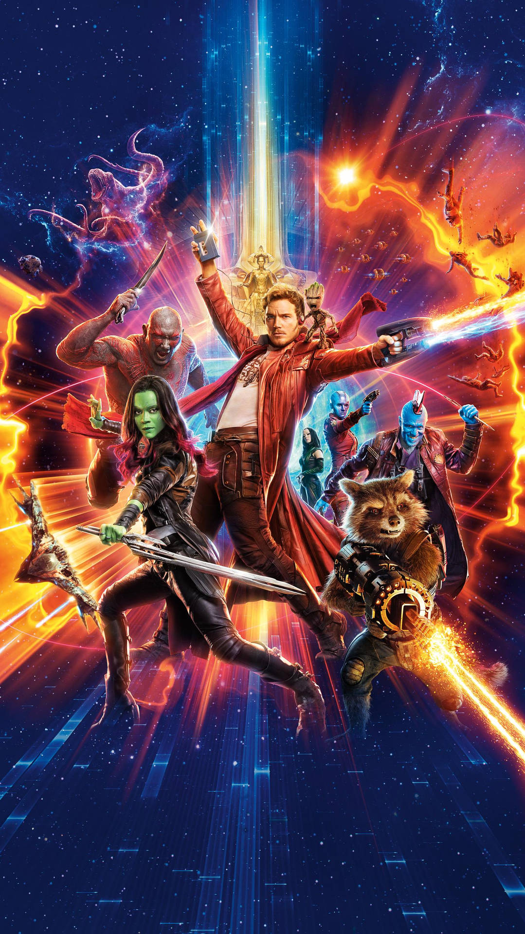 Guardians Of The Galaxy V2 Mobile Background