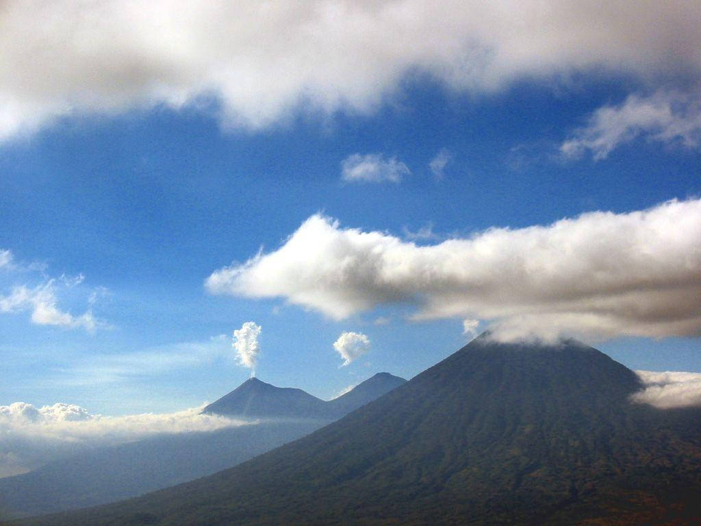 Guatemala Volcan De Fuego Background