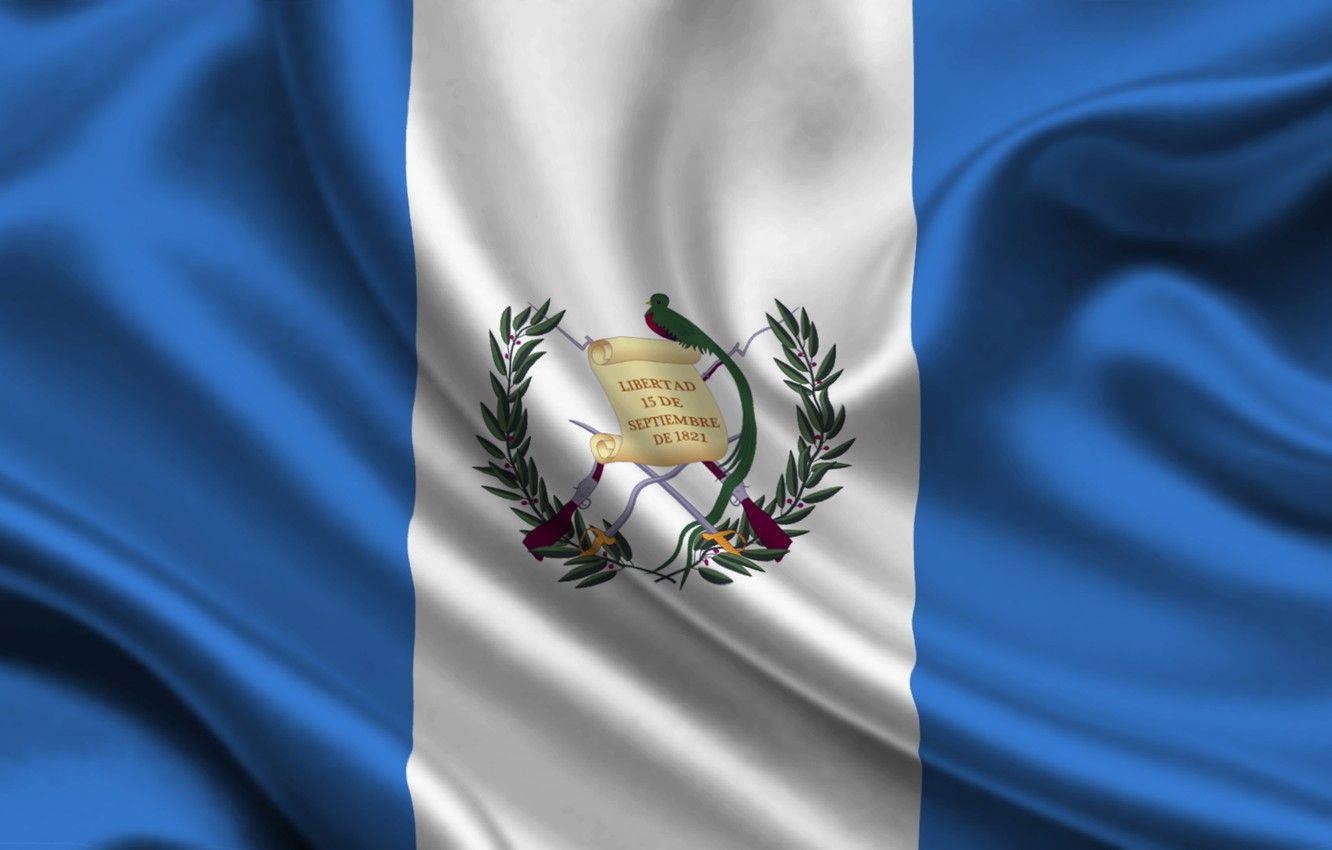 Guatemala Waving Flag Background