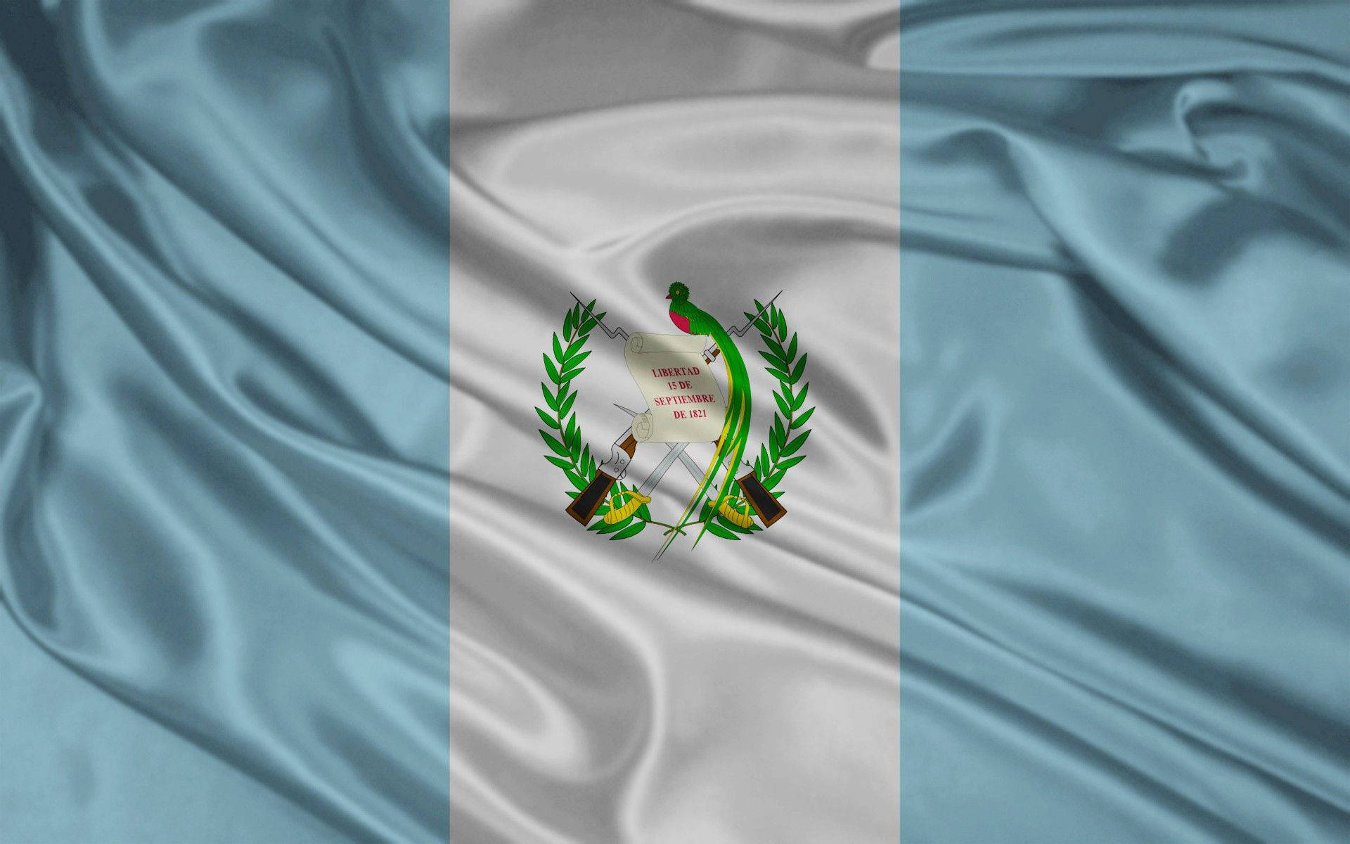 Guatemala Wavy Flag Background
