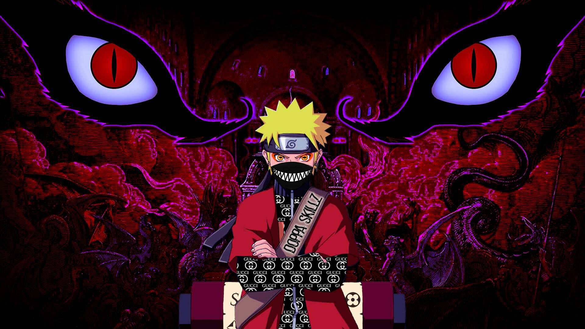 Gucci And Naruto Style Background