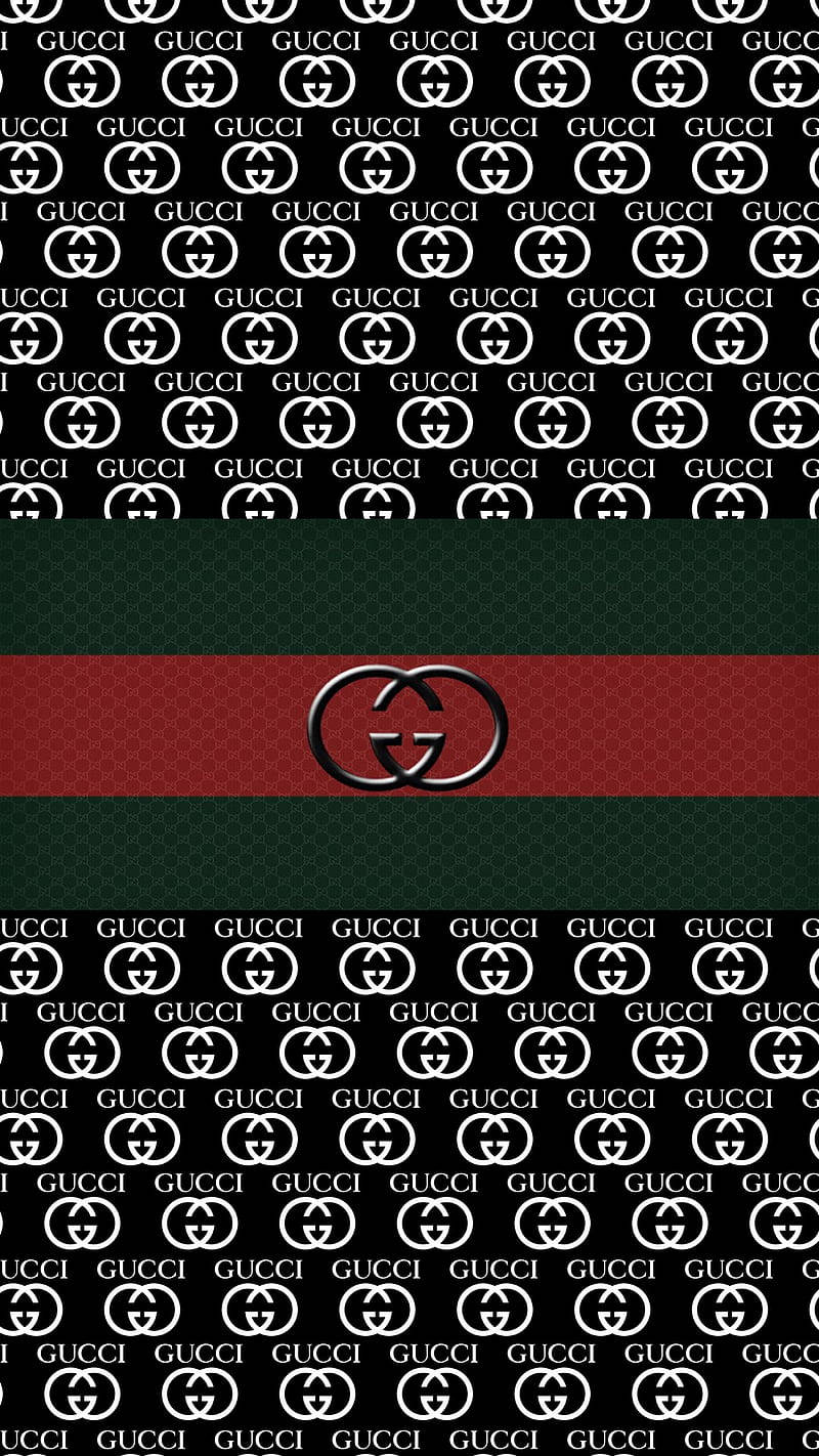 Gucci Classic Designer Stripe With Logo Background