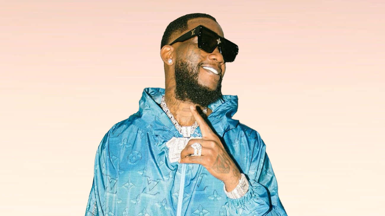 Gucci Mane Blue Jacket Pose