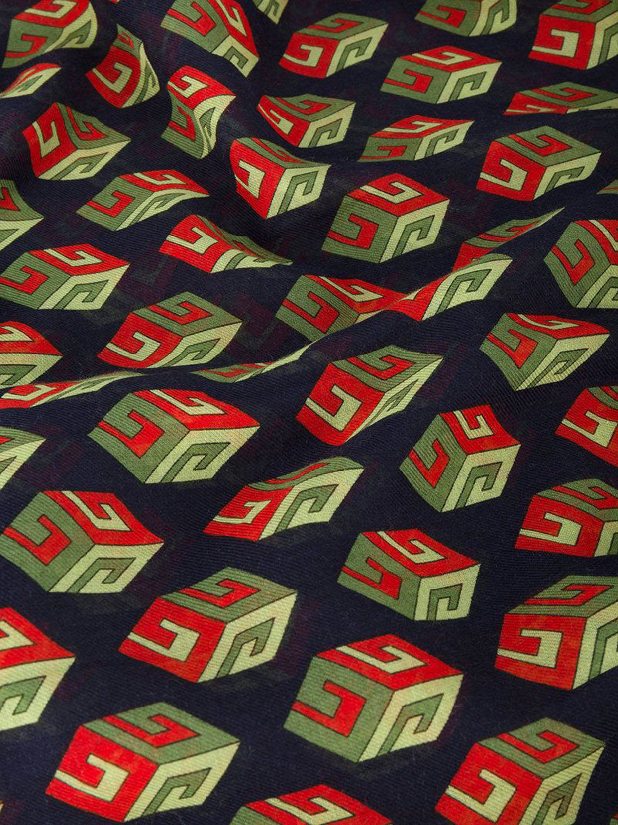 Gucci Pattern Cube Icons Background
