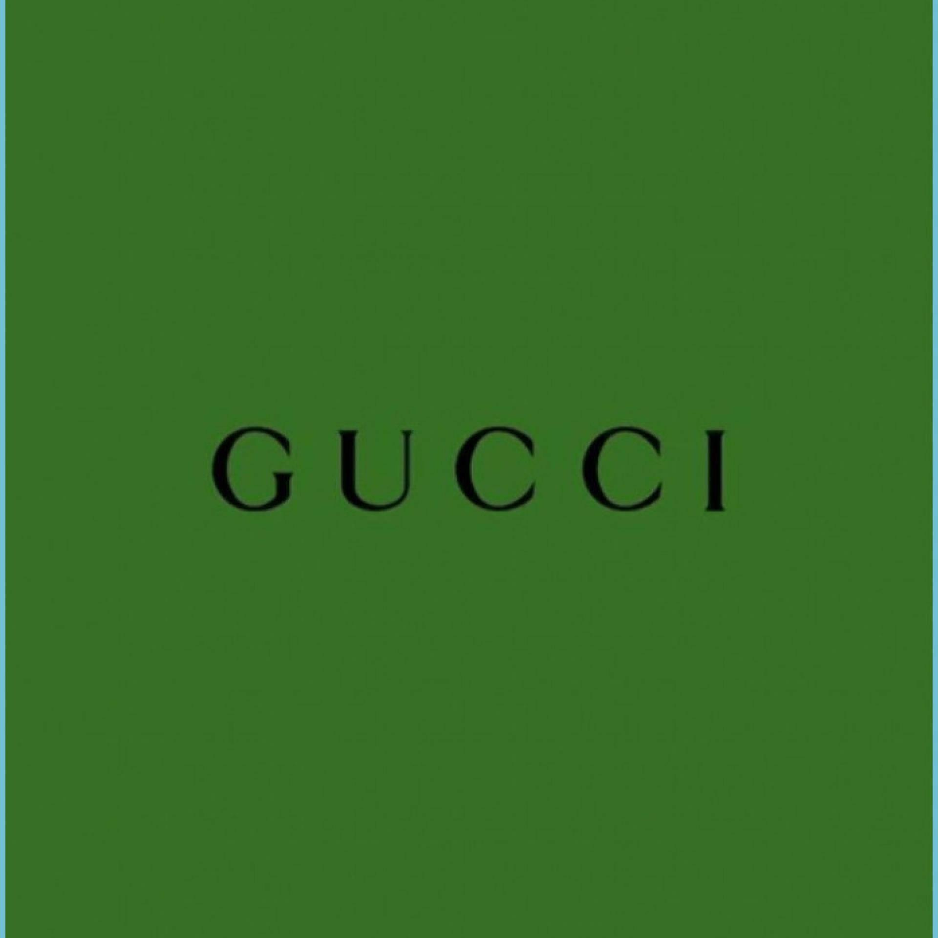 Gucci Plain Green Background
