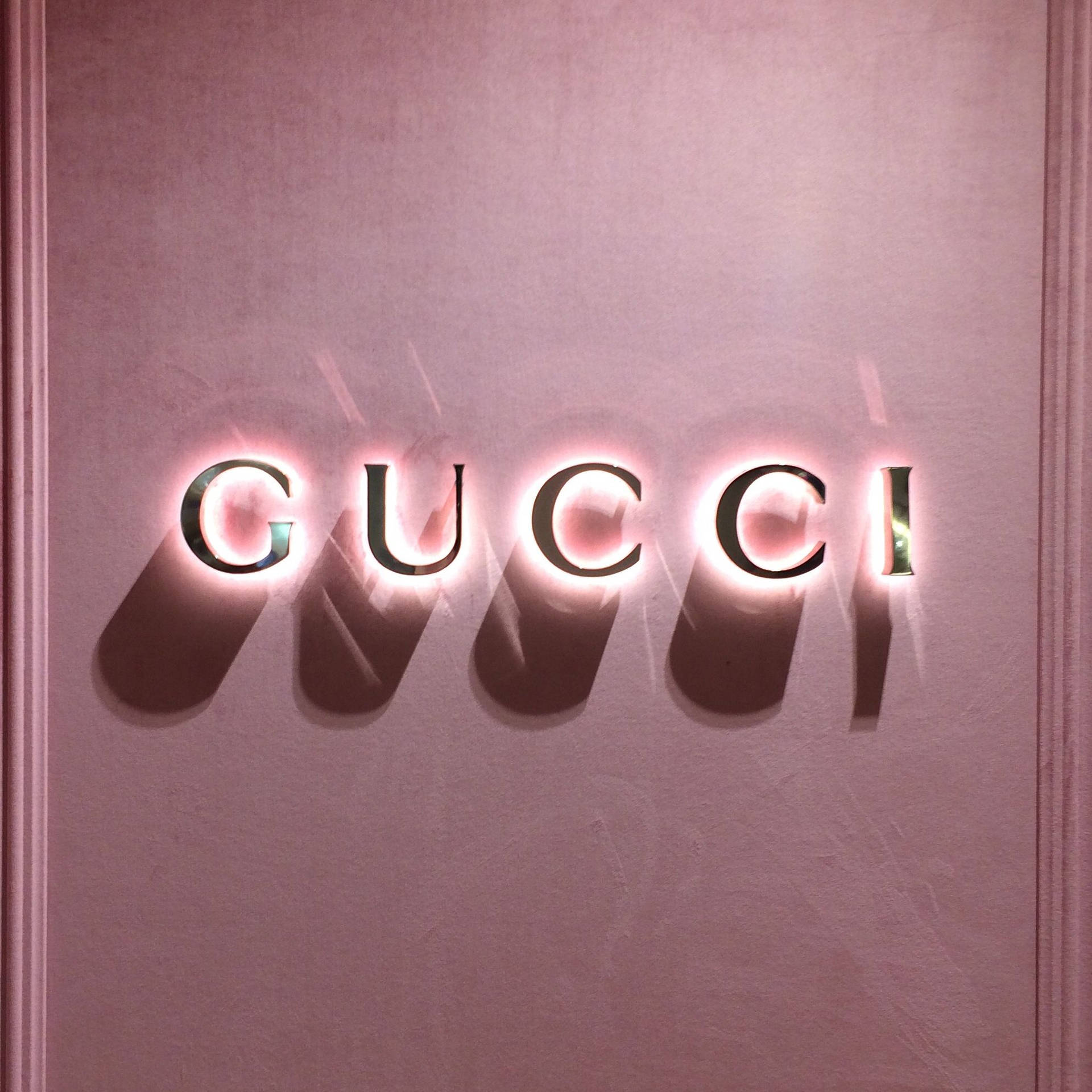 Gucci Rose Gold Backlight Background