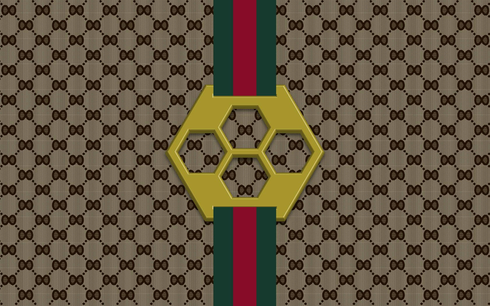Guccissi Logo On A Brown Background