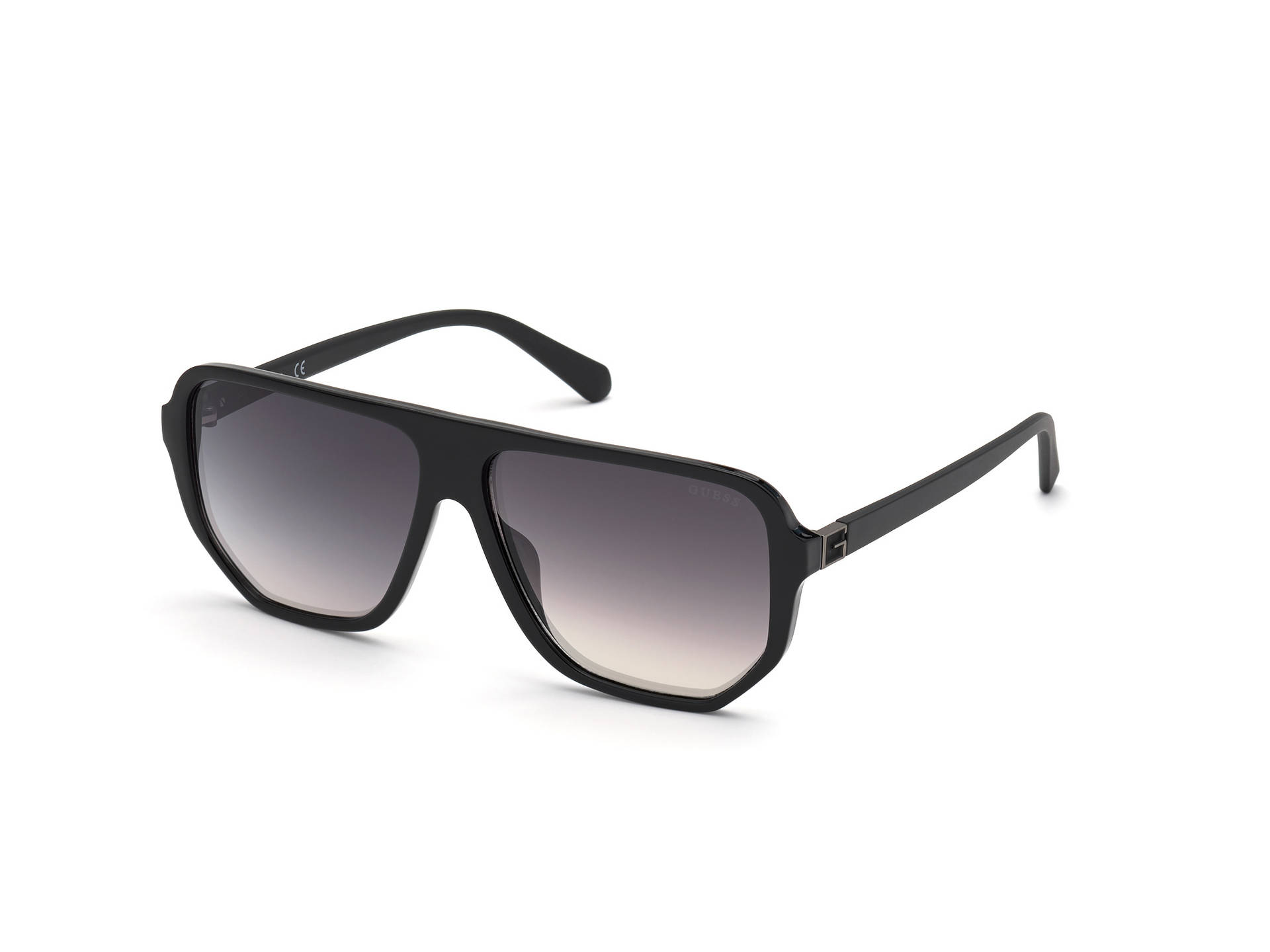 Guess Men's Shiny Black Sunglasses Gu00003 Background