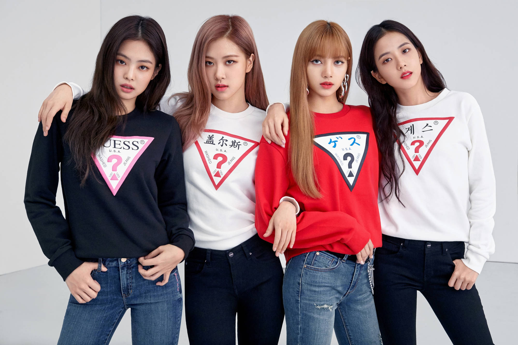 Guess Sweaters Blackpink Desktop Background