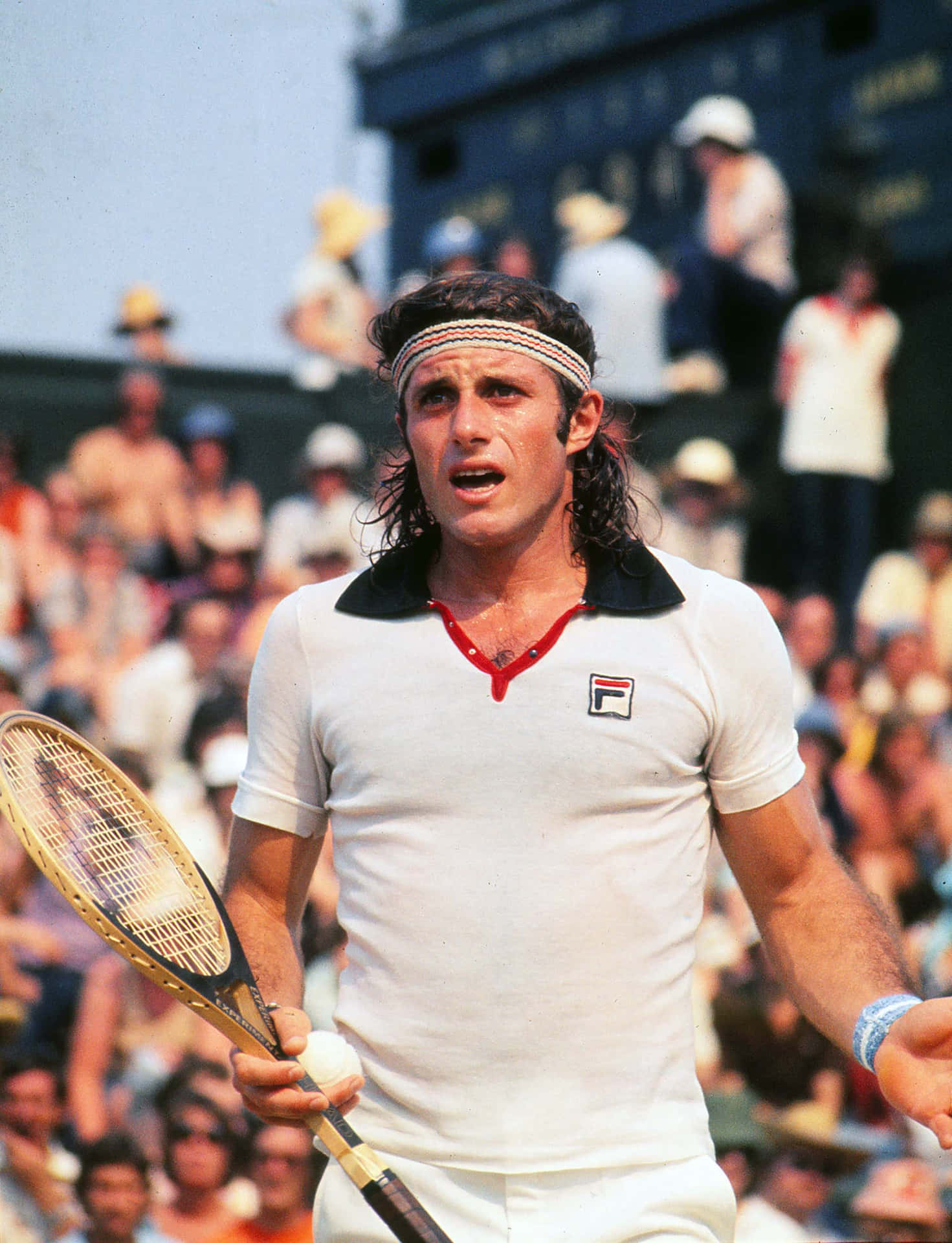 Guillermo Vilas Playing In The Munich Open 1975. Background