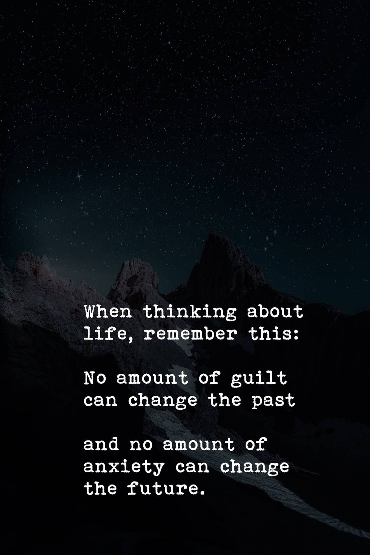 Guilt And Anxiety Life Quotes Background