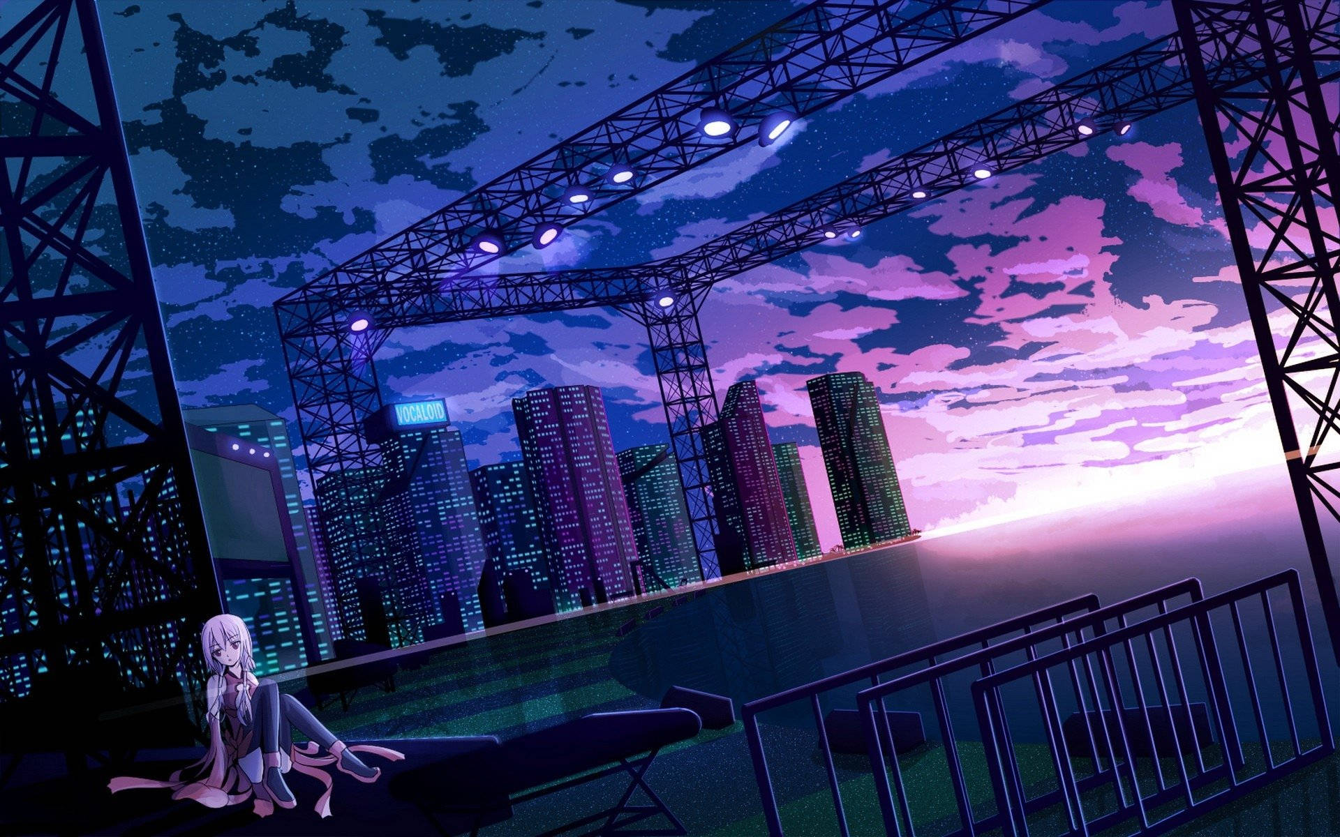 Guilty Crown City View Background