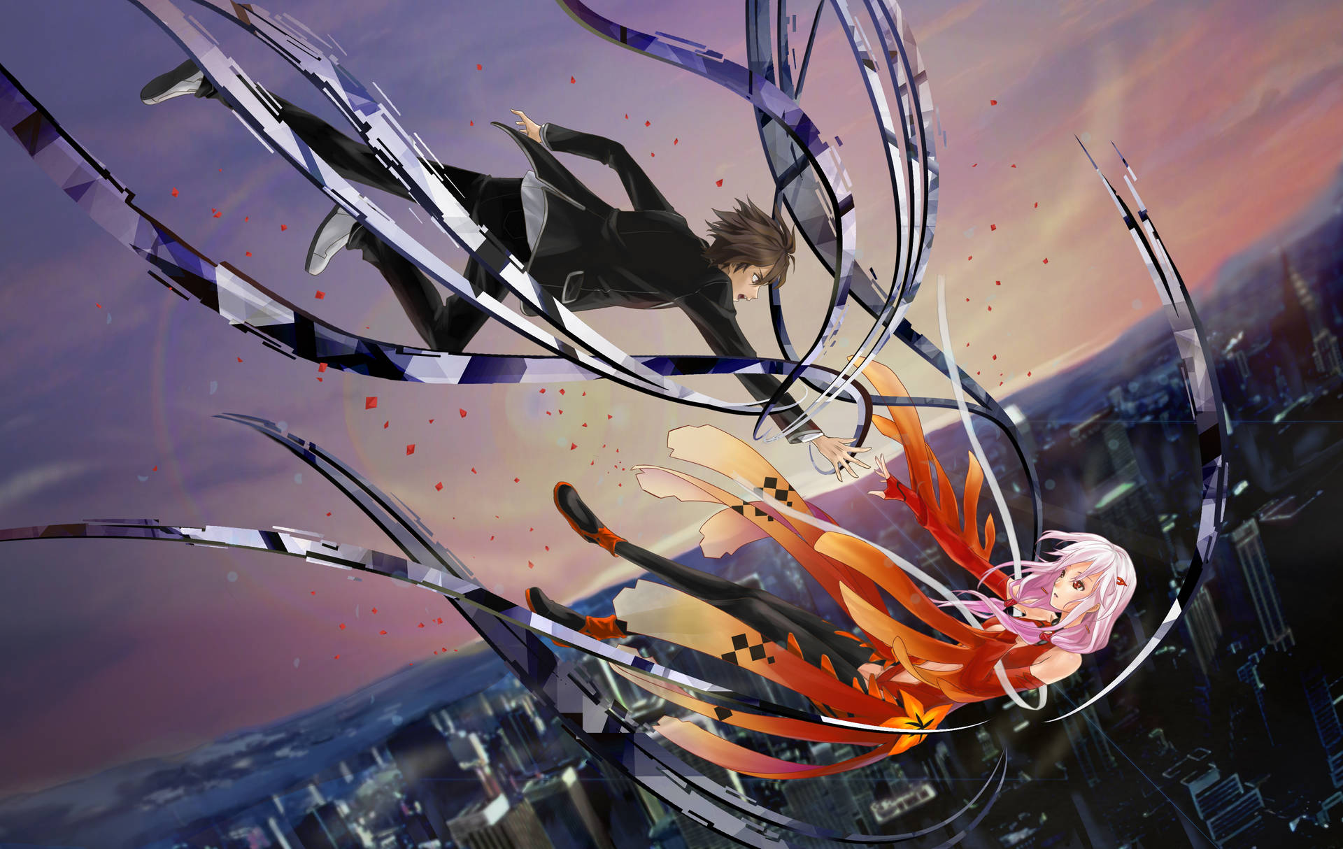 Guilty Crown In The Air Background