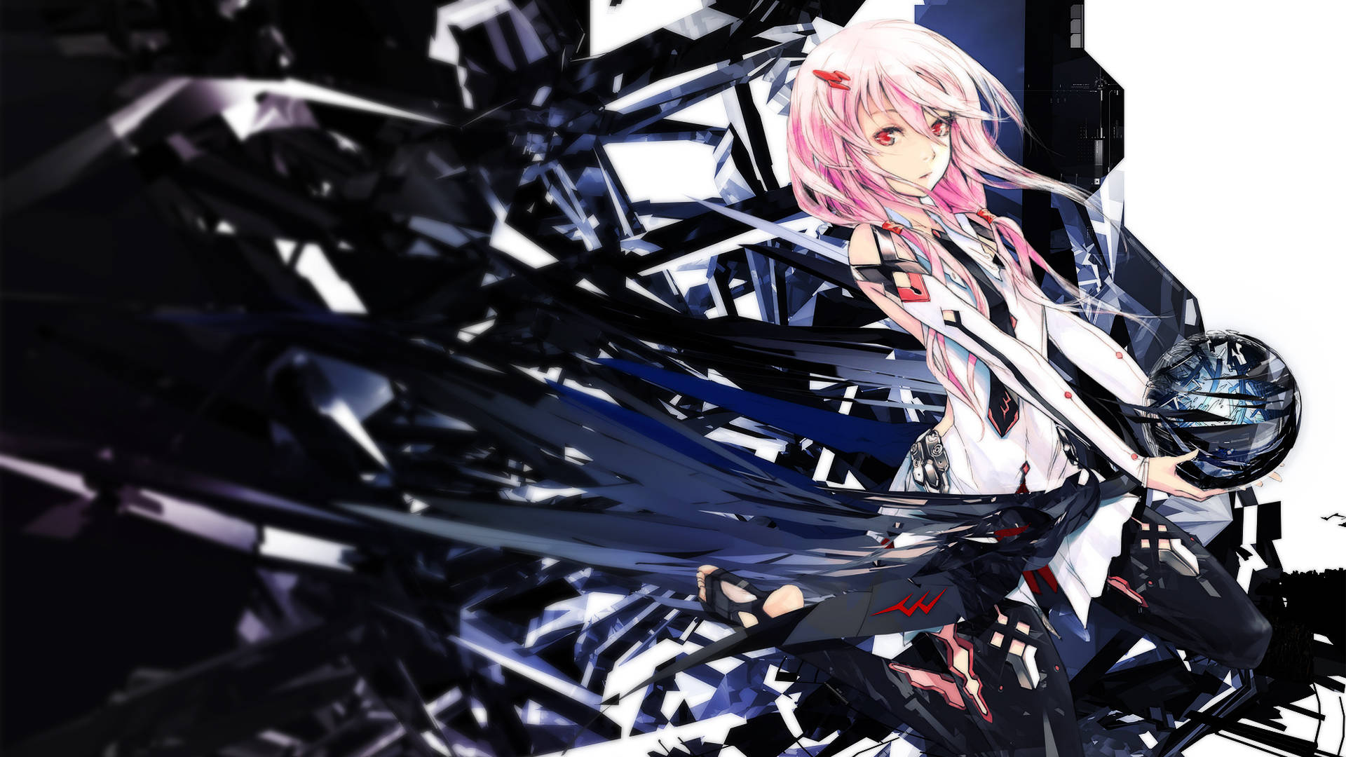 Guilty Crown Inori Holding Crystal Ball Background