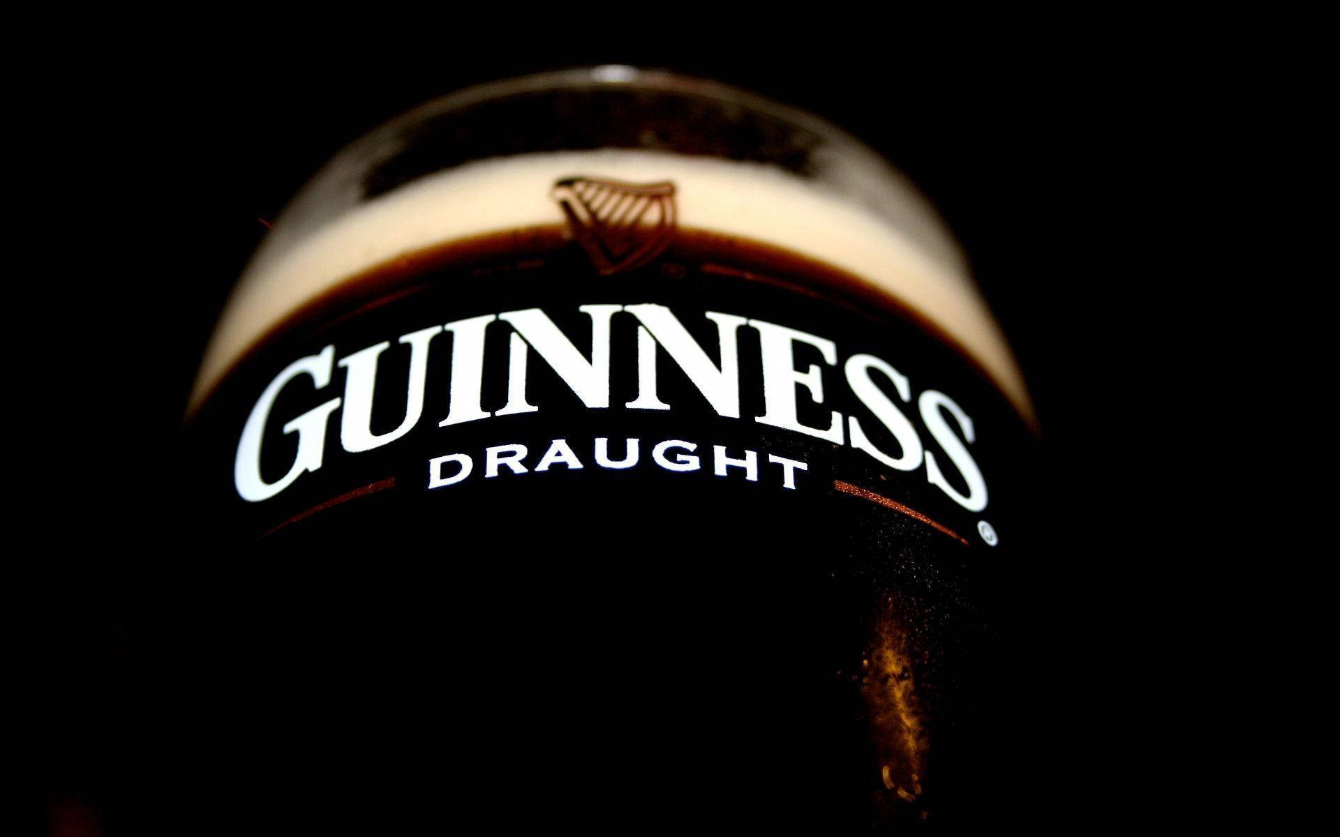 Guinness Beer Draught Low Angle Shot Background