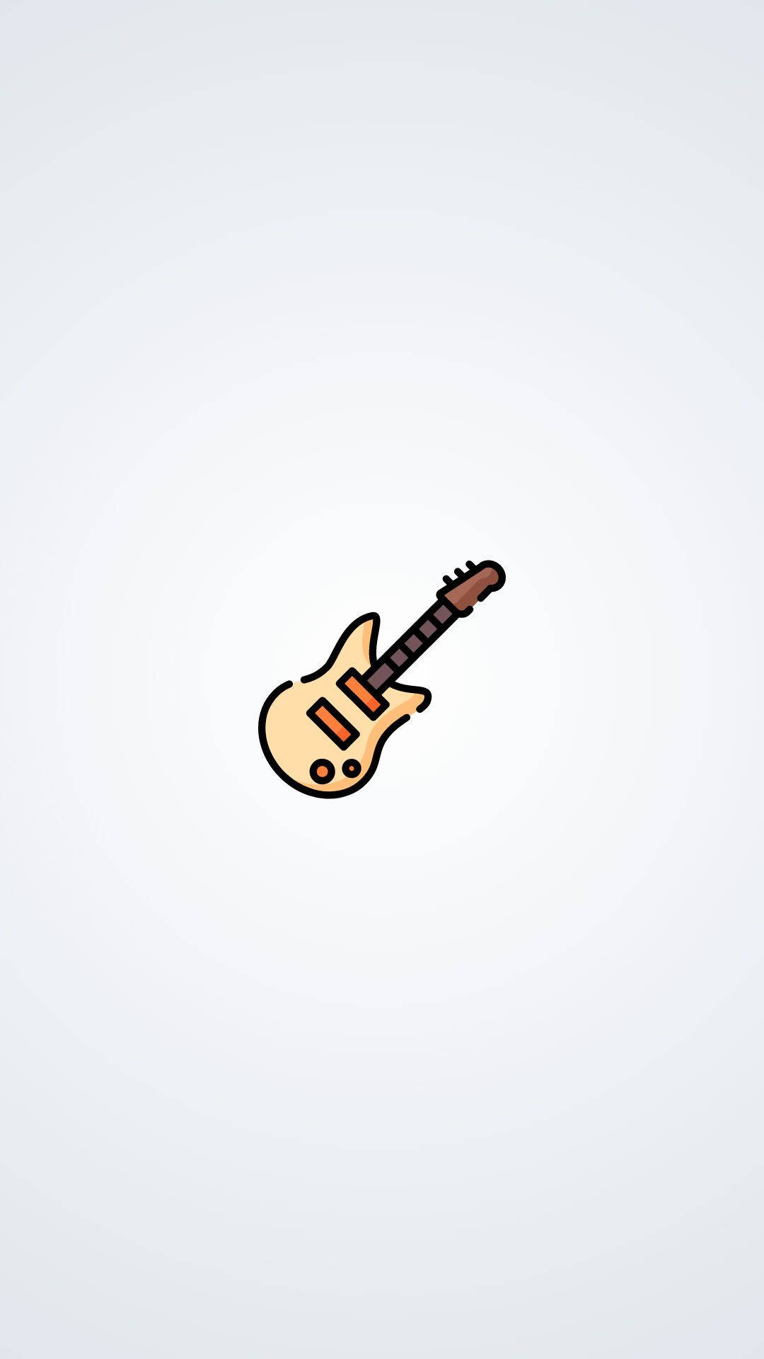 Guitar Cartoon Instagram Profile Background