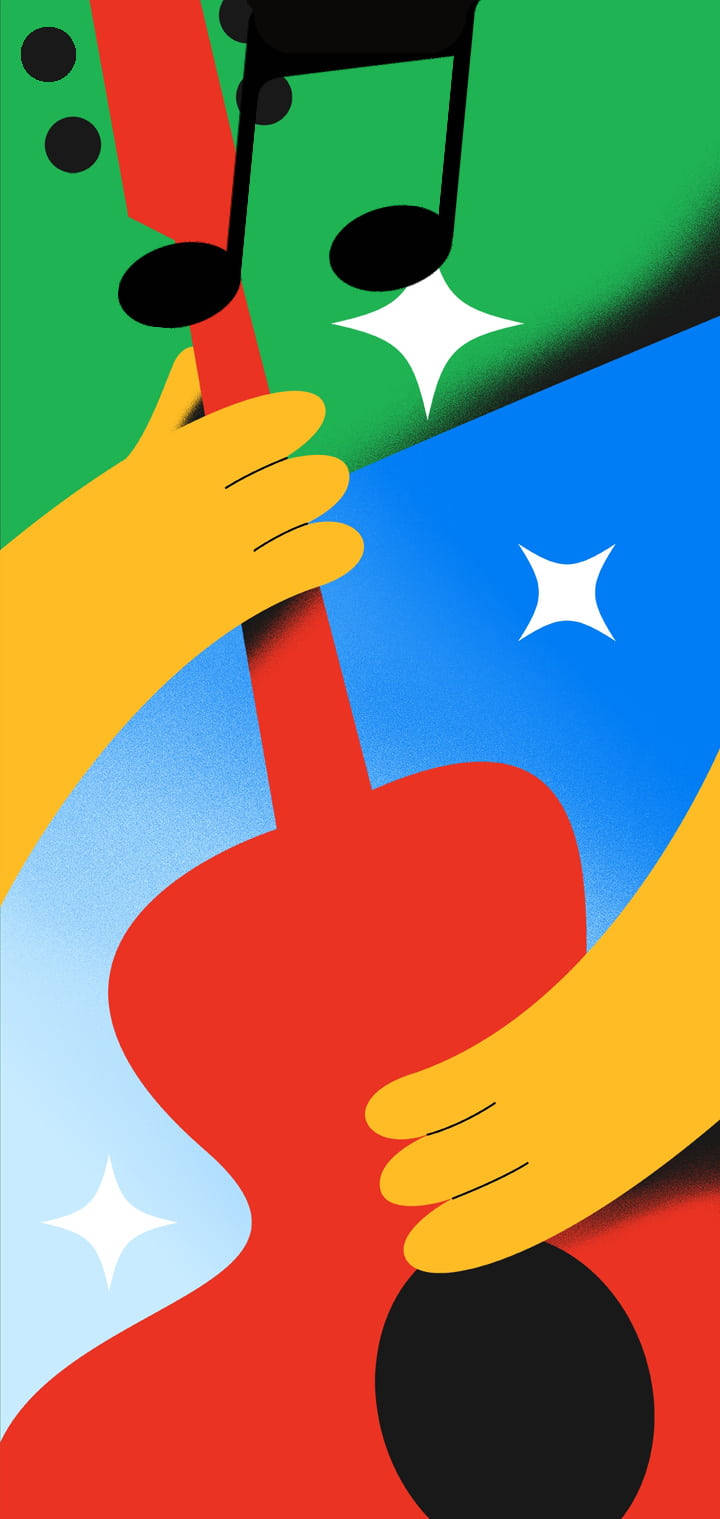 Guitar Graphic Art Google Pixel 4