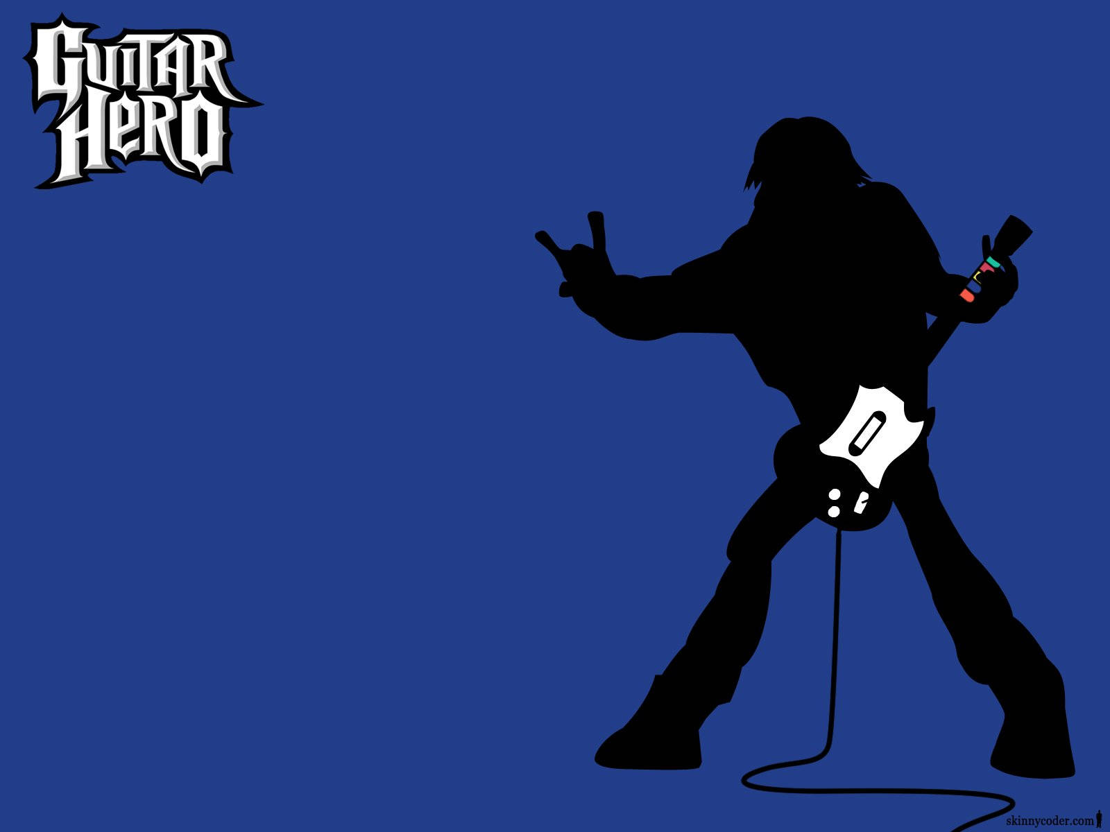 Guitar Hero Man With Guitar Controller Background