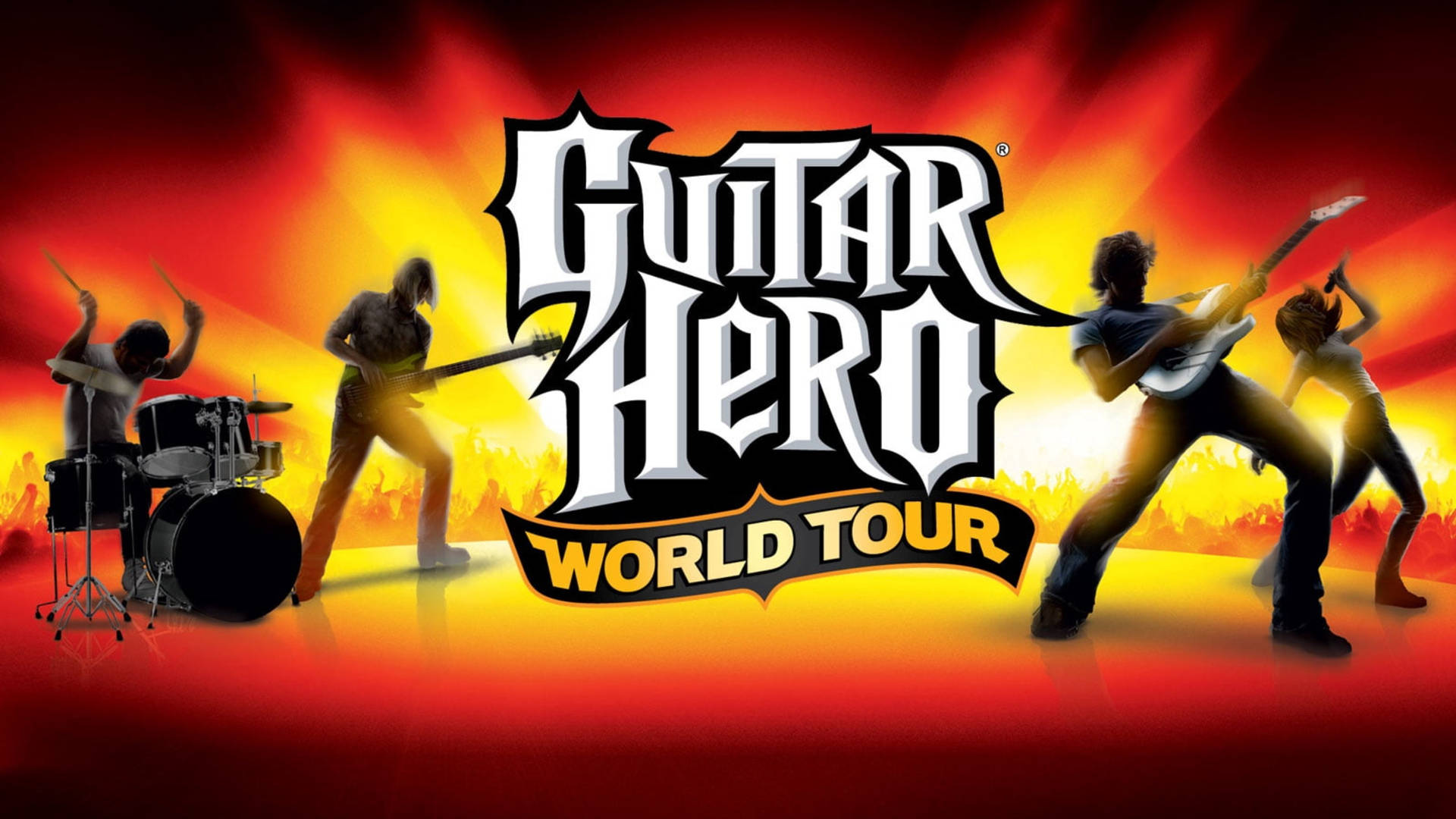 Guitar Hero World Tour Poster Background