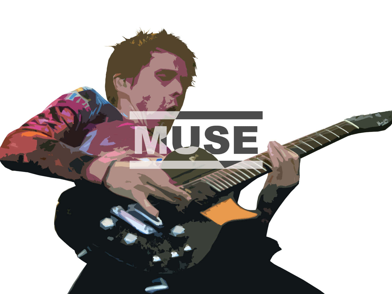 Guitarist Muse Graphic Art