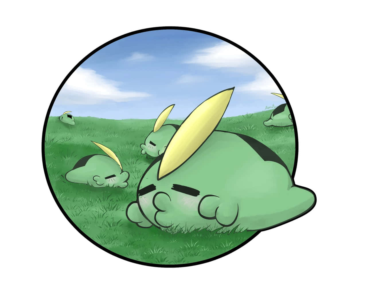 Gulpins In The Fields Background
