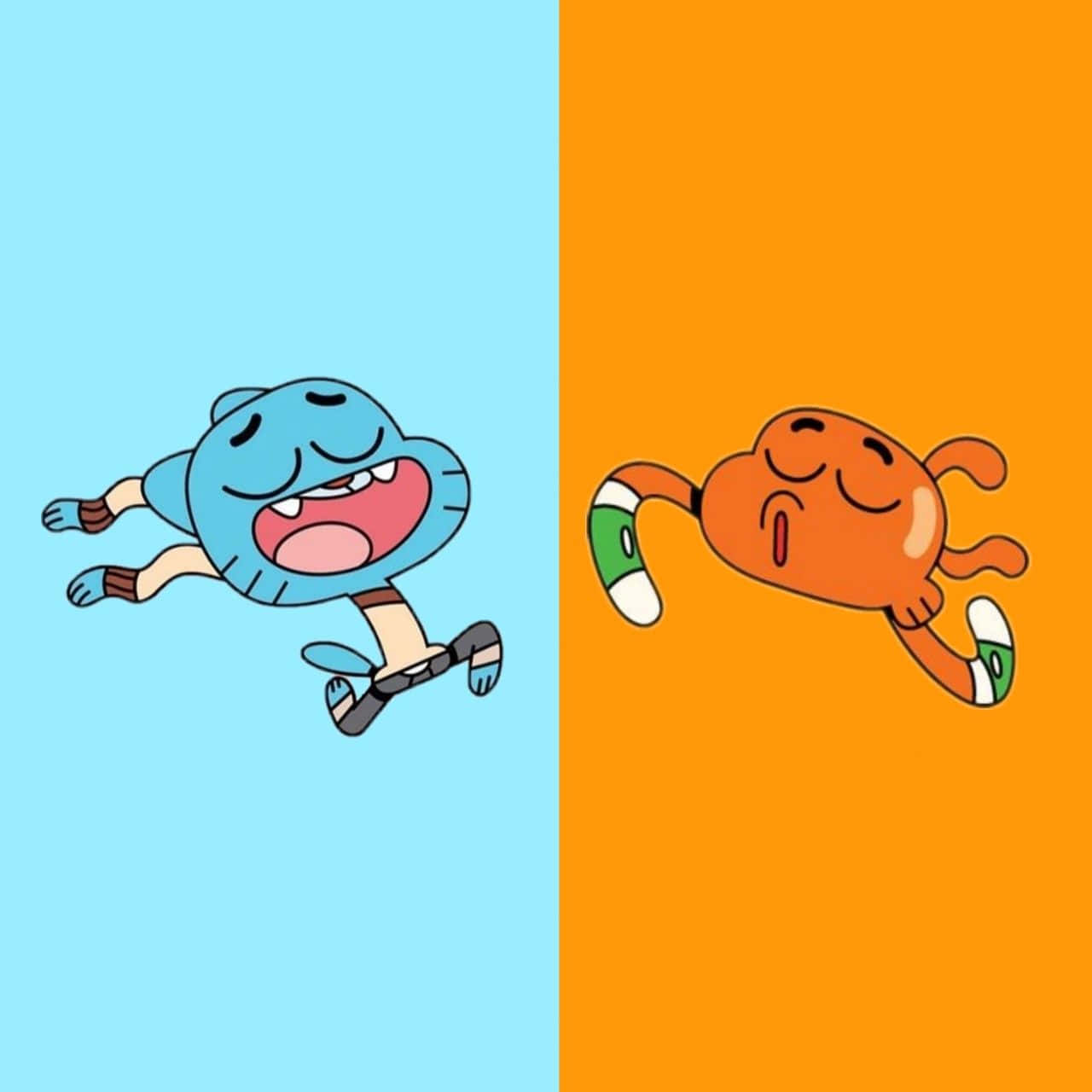 Gumball And Darwin's Colorful Adventure Background