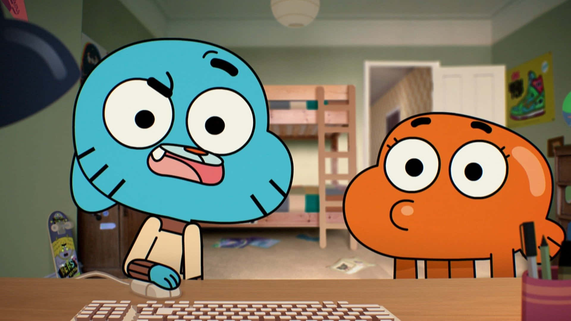 Gumball And Darwin's Colorful Adventures Background