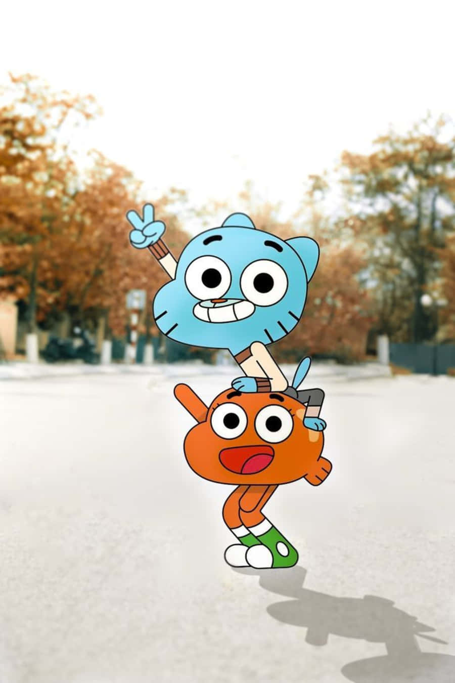 Gumball And Darwin's Whimsical Adventures Background