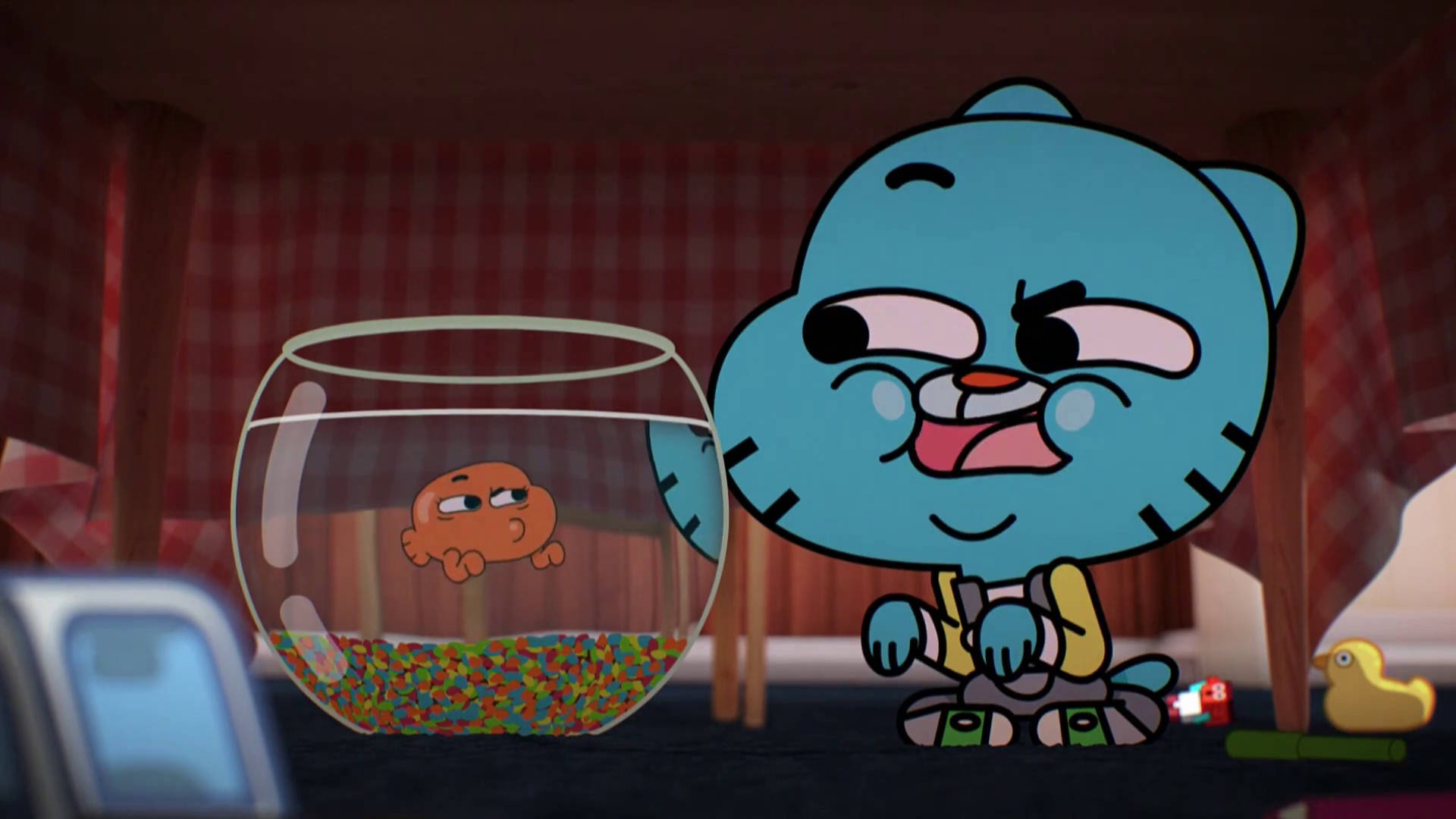 Gumball Darwin Fishbowl Aesthetic Background