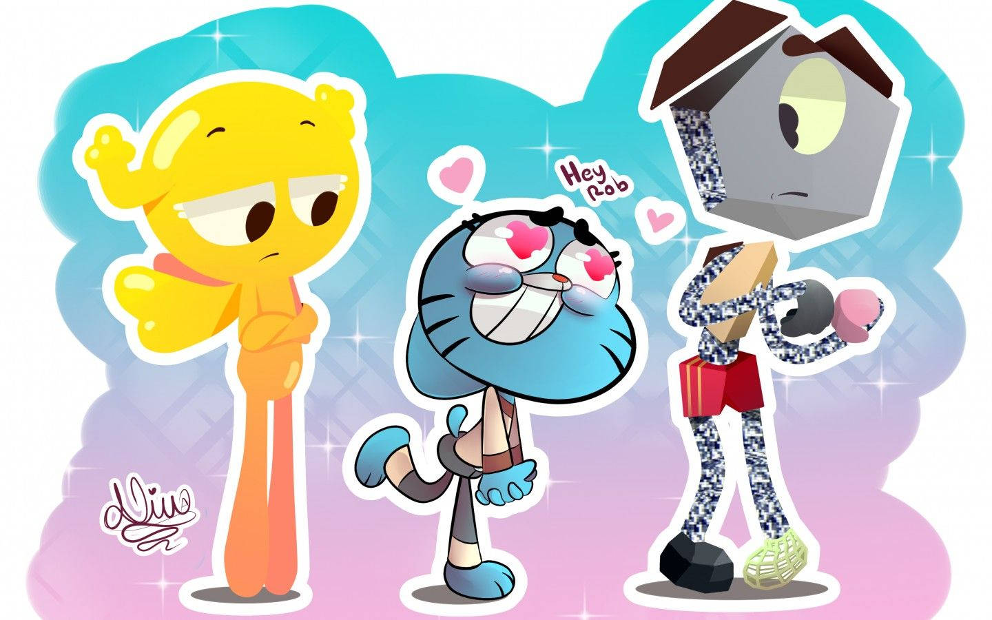 Gumball In Love Background