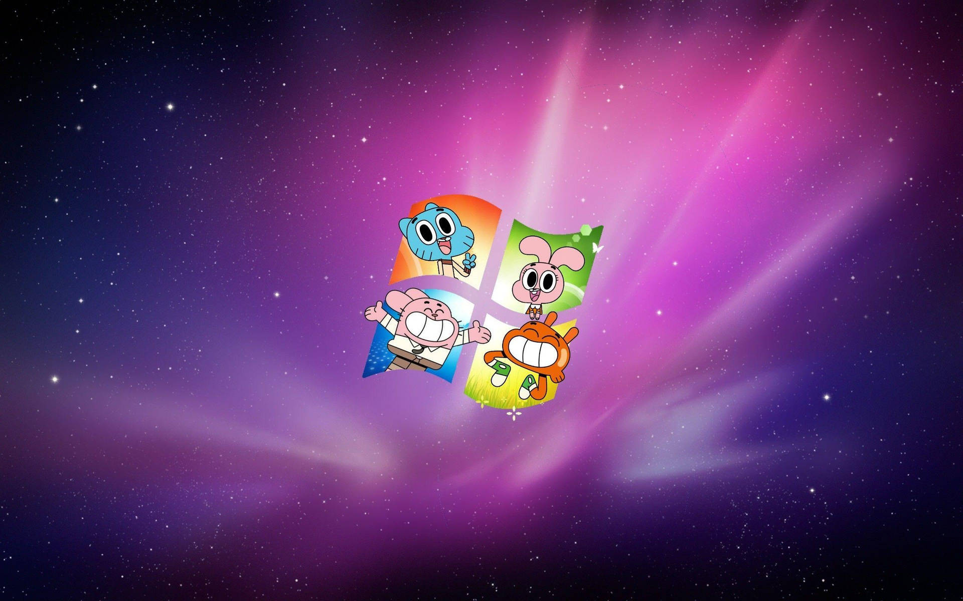 Gumball Microsoft Logo Background