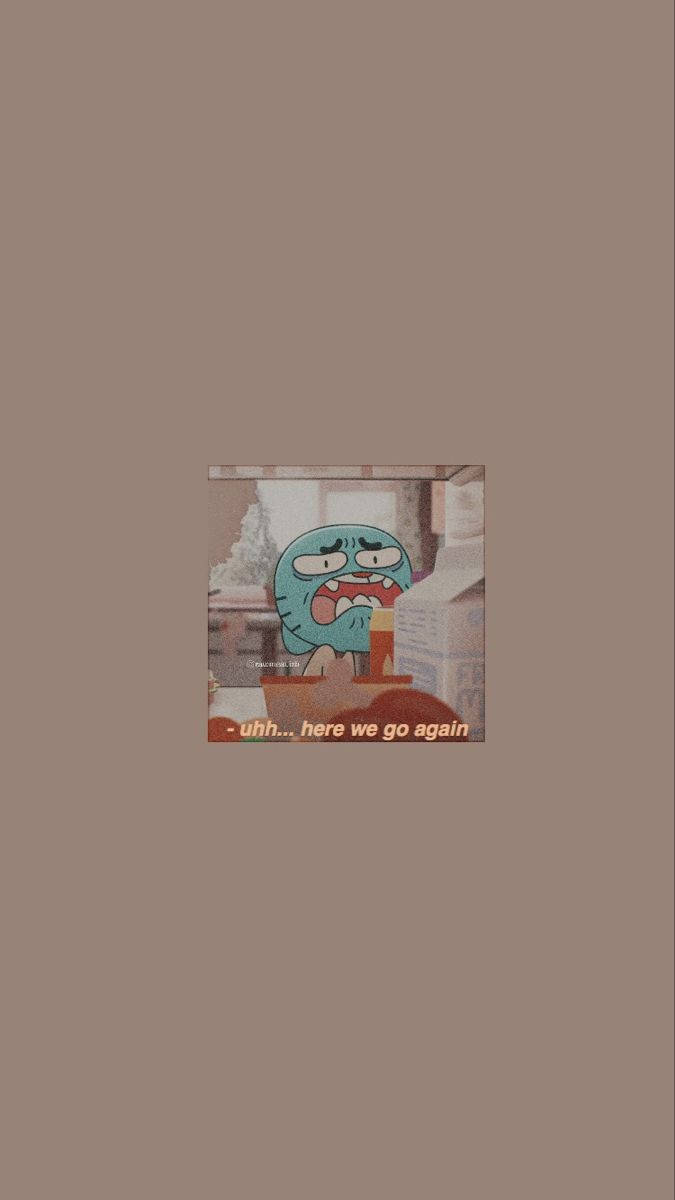 Gumball Minimalist Brown Aesthetic Background