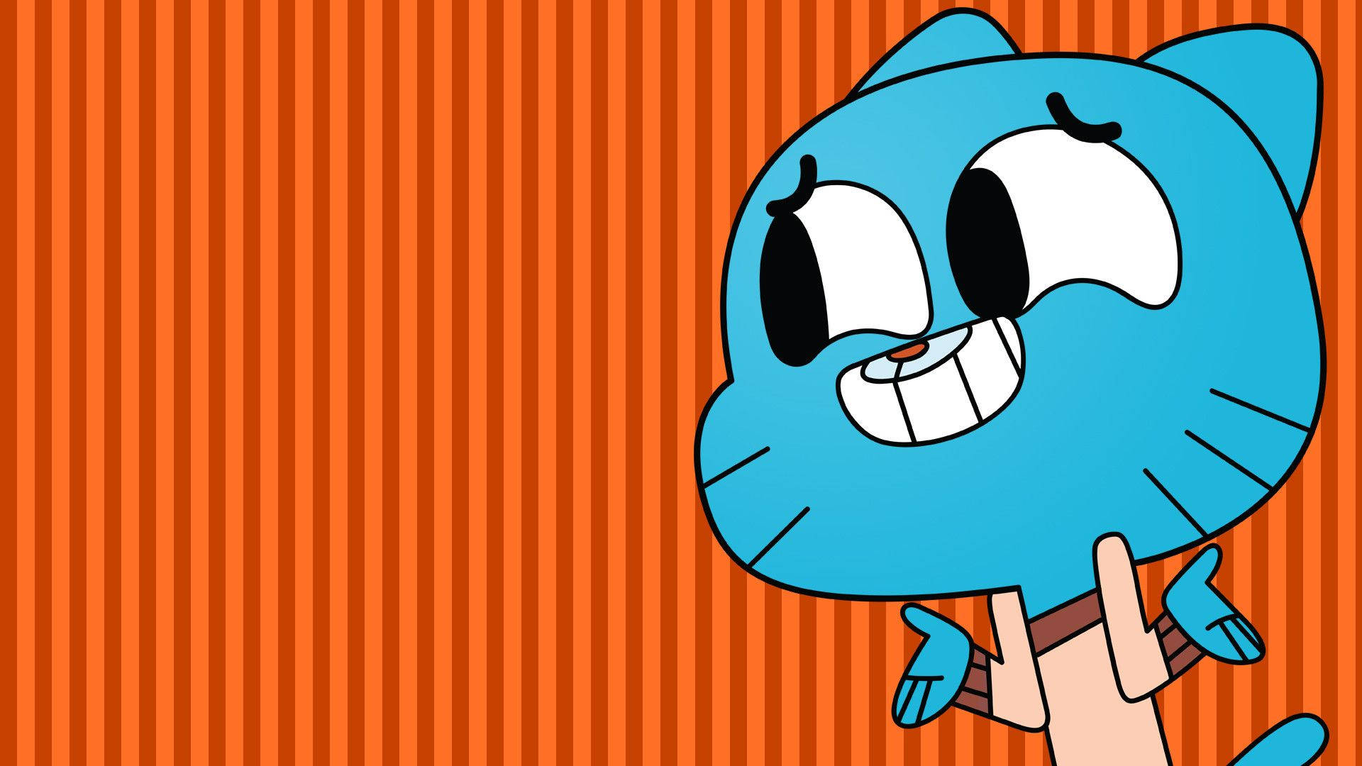 Gumball Orange Stripes Aesthetic Background