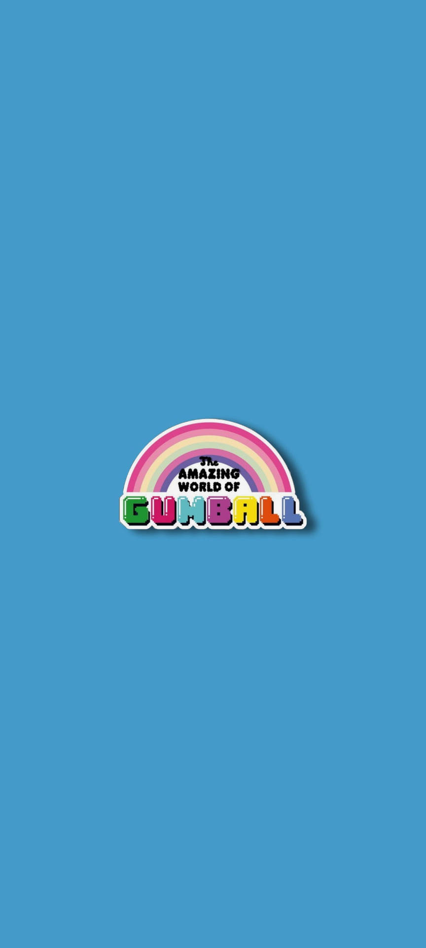 Gumball Simple Blue Aesthetic Background