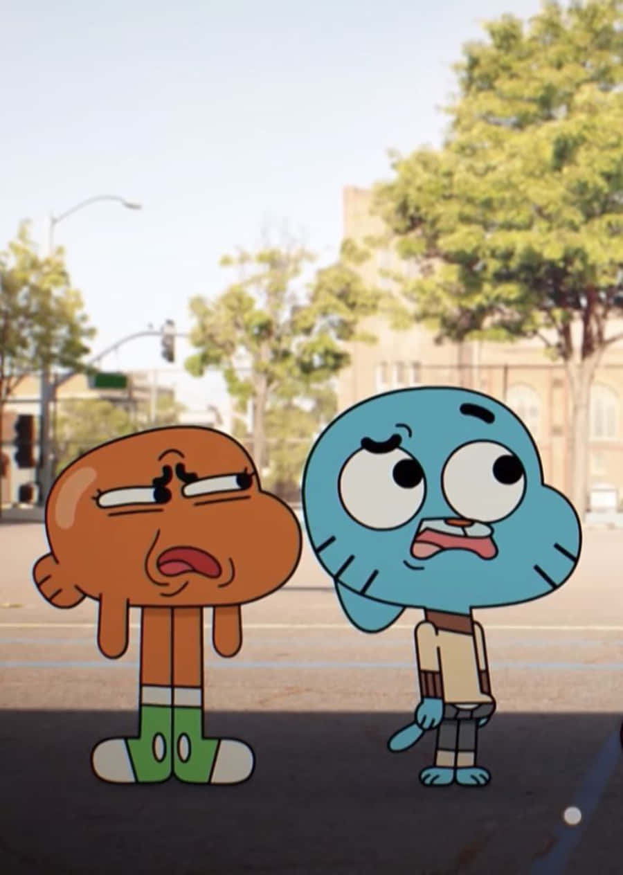 Gumball Watterson And Darwin Watterson, Best Friends Forever Background