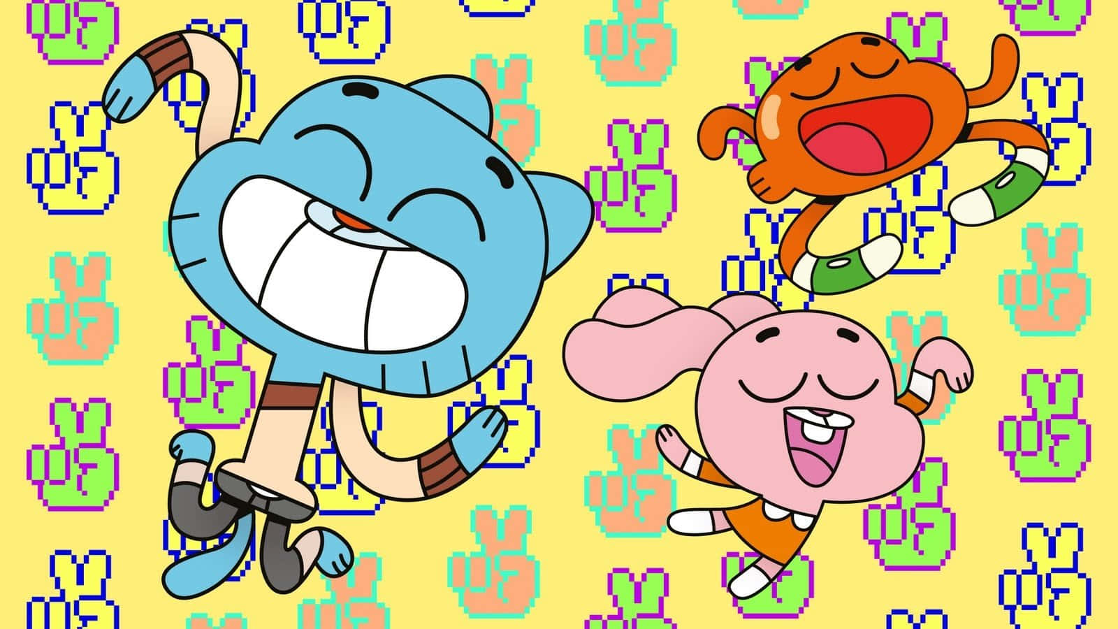 Gumball Watterson And Darwin Watterson In The Amazing World Of Gumball Background