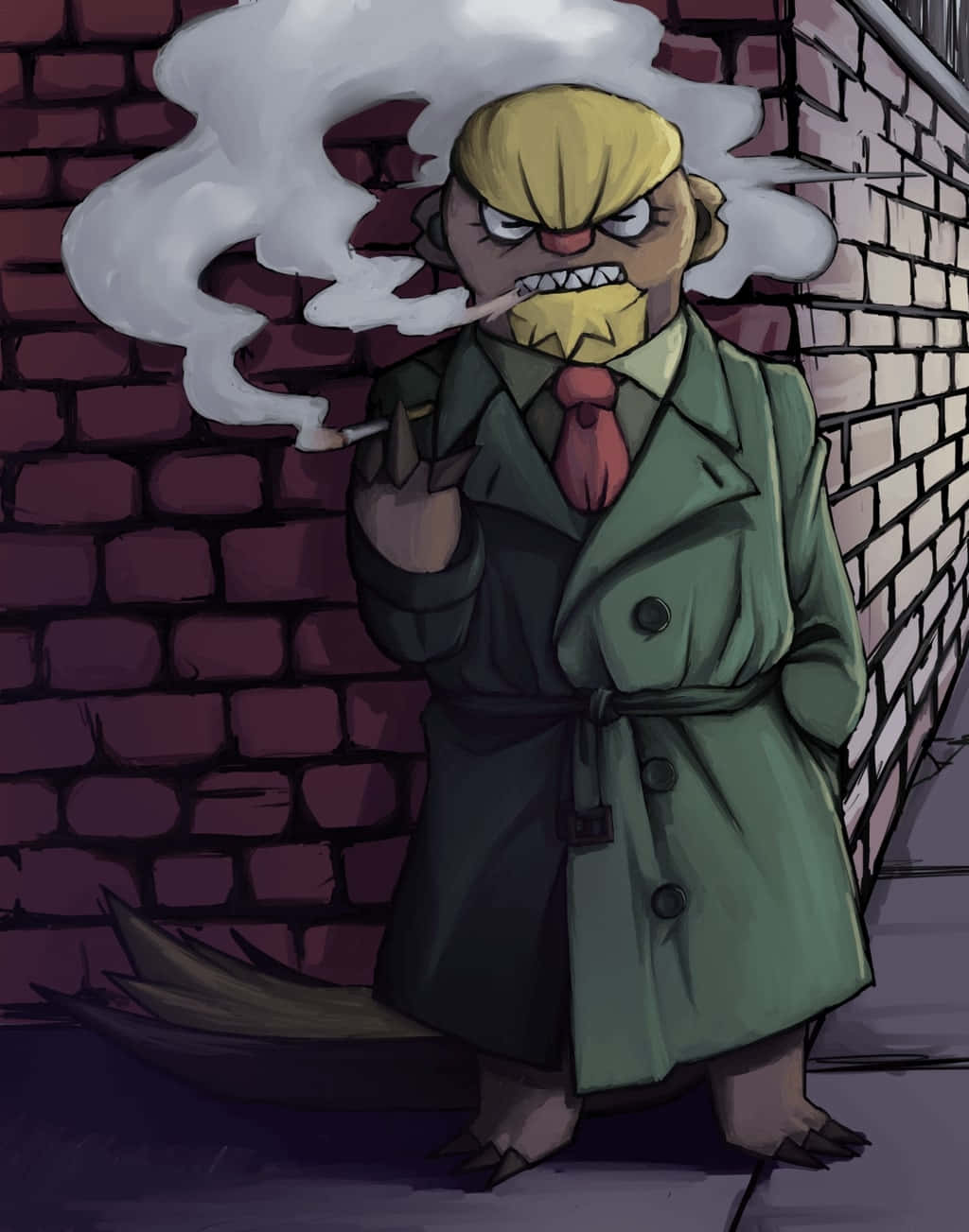 Gumshoos Smoking Background